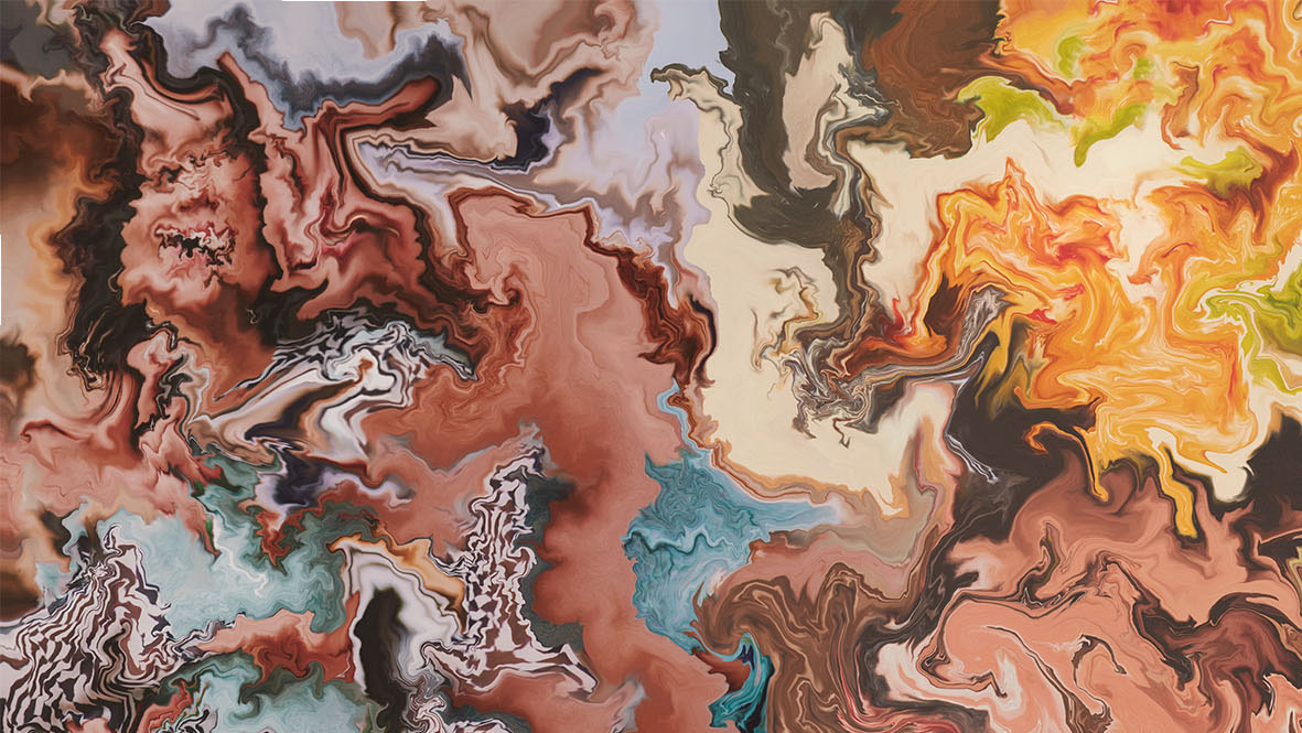 In Paradisum (2022) 200 x 1200 cm, close up part 1/12