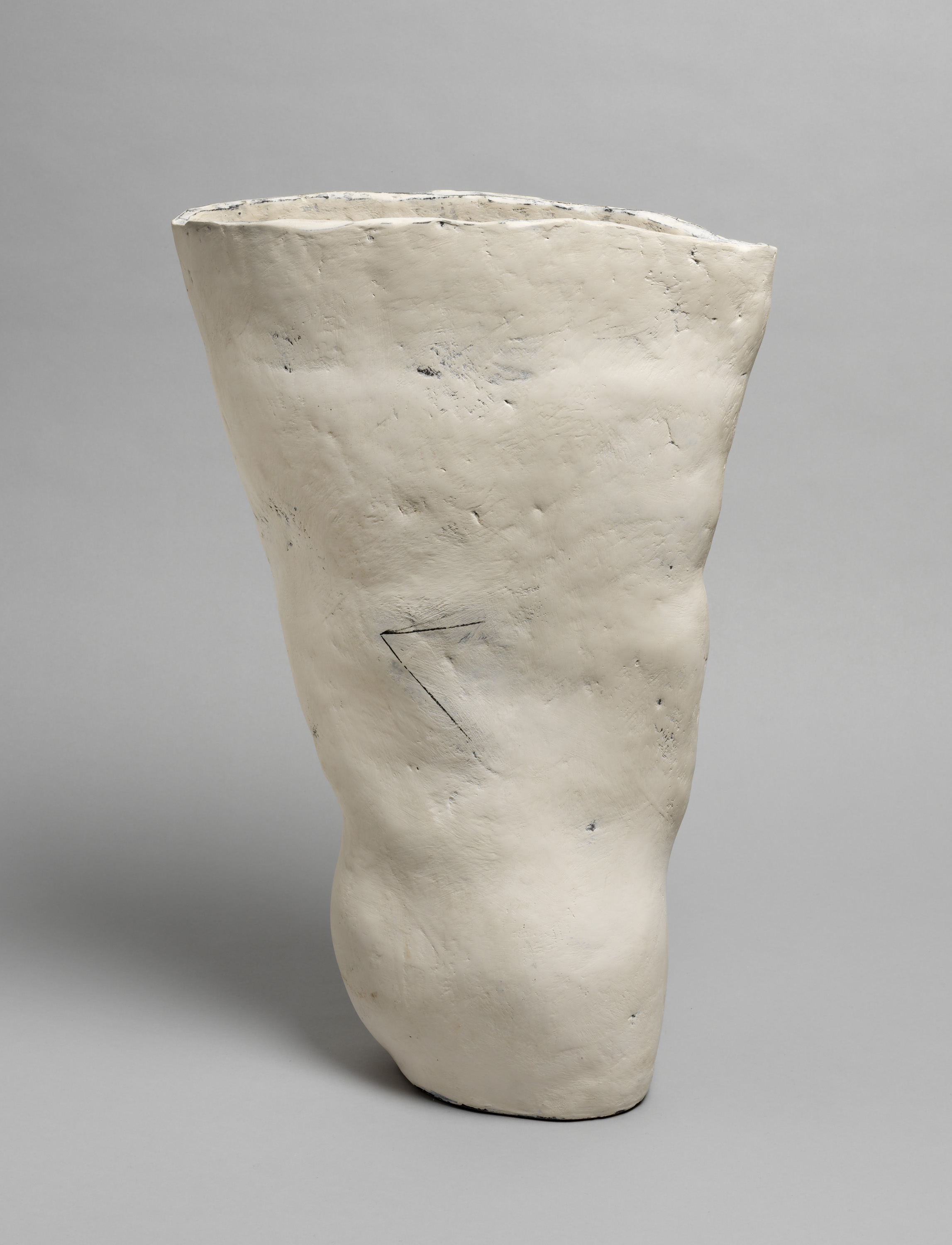 Vessel in Black and White with Chevron