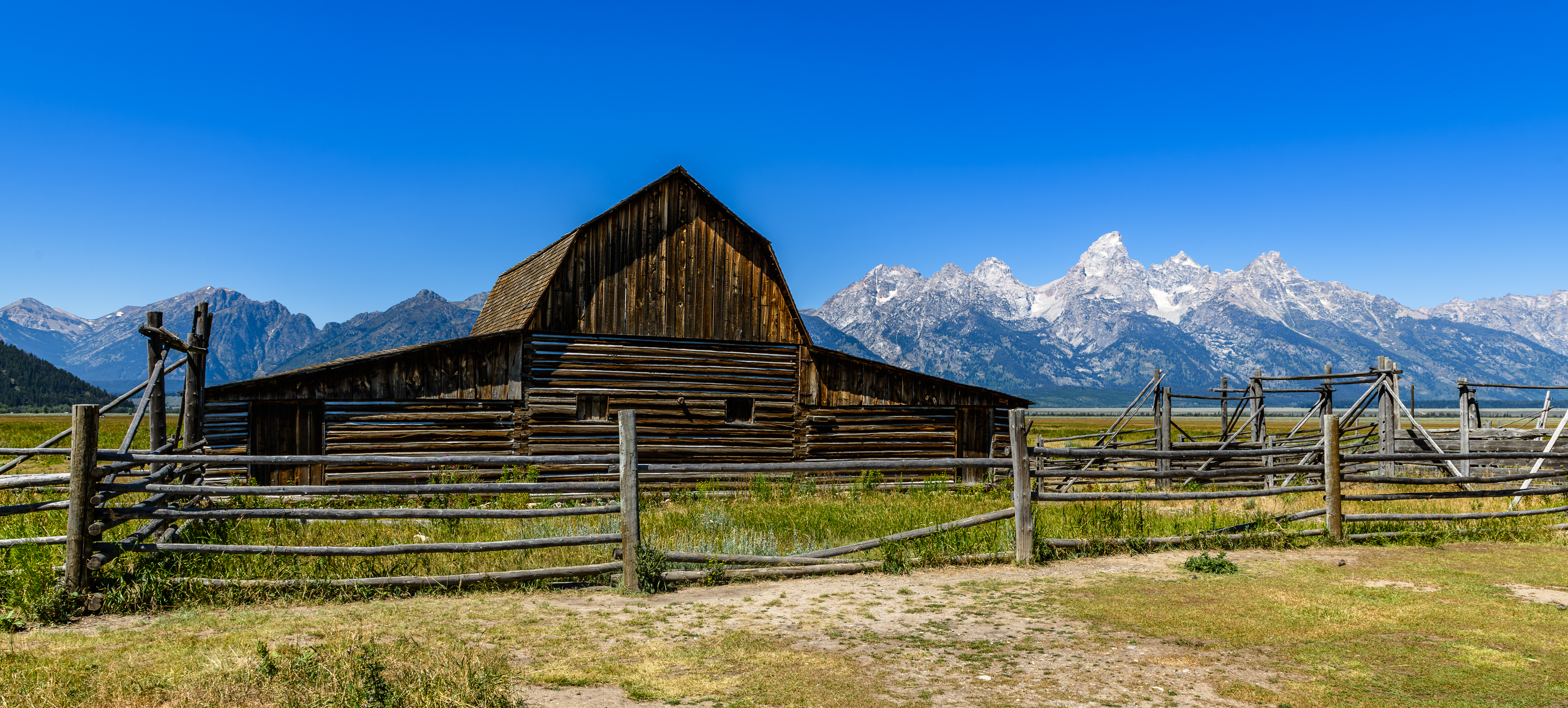 Mormon Row Historic District. Moulton Barns. Wyoming. Comté de Teton