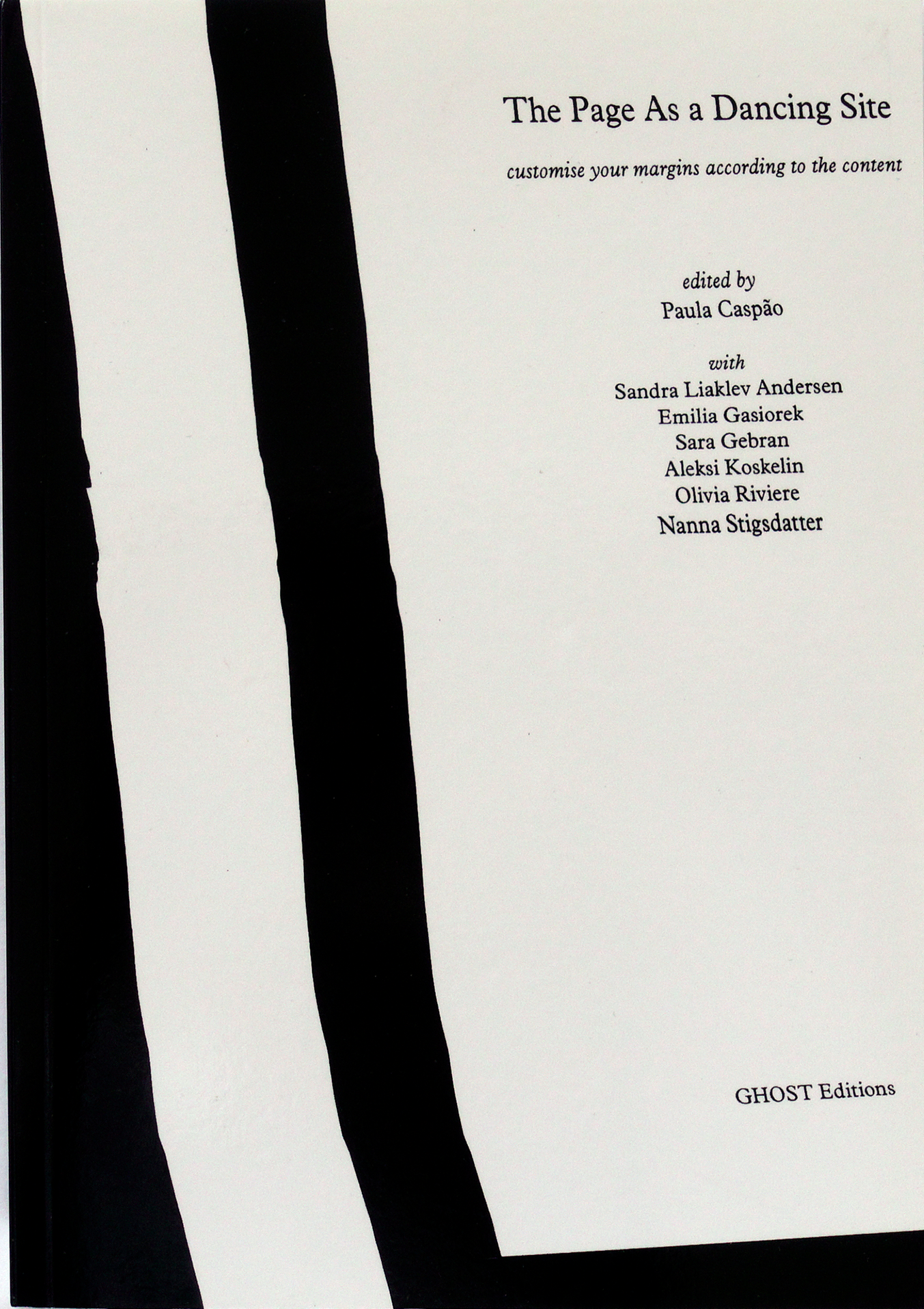 The Page as a Dancing Site  Paula Caspão