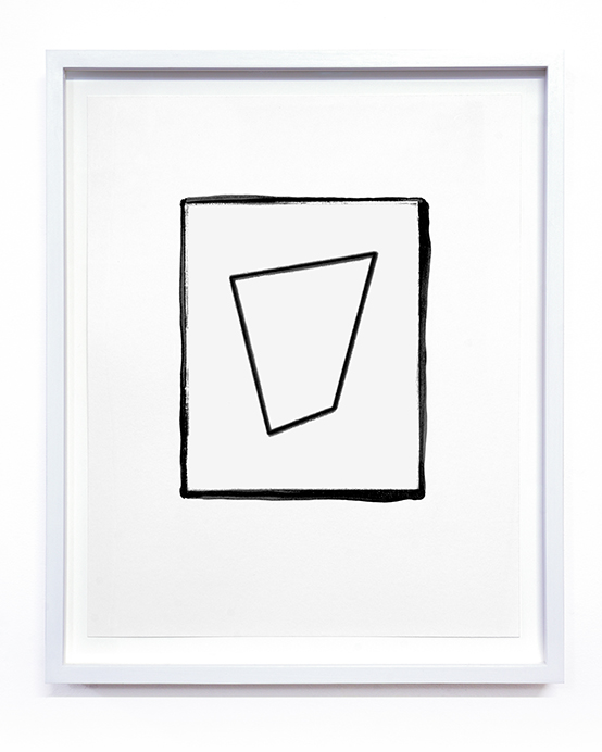 Sun/Moon Drawing #9 (From Walking so Much in Circles, I Will End up Making a Sphere)2020Sunlight/Moonlight drawing and potassium dichromate emulsion on watercolour paper in artist's frame15.5 x 12.5 x 1.5 inches, framed