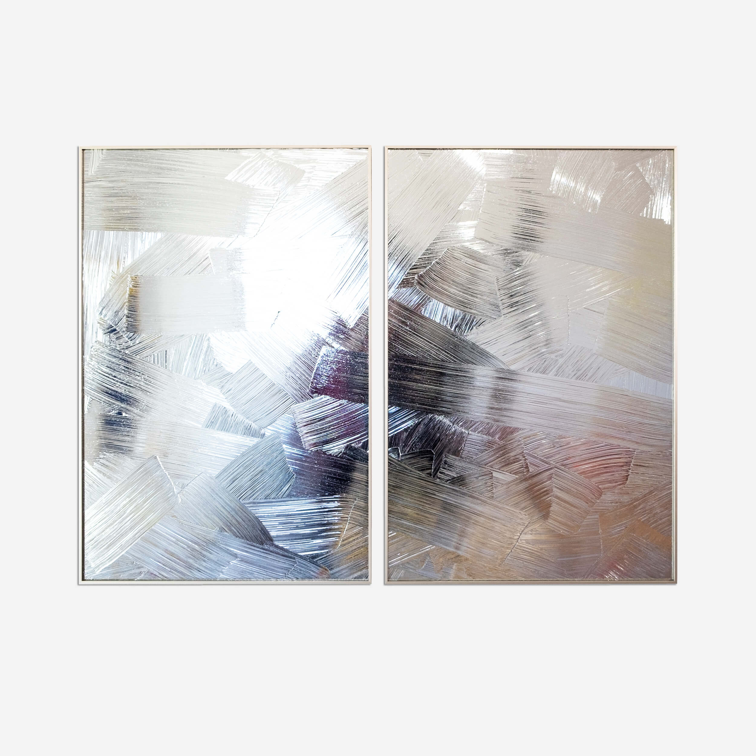 RIS 24 (The Light We See), 2020, Acrylic on mirror, 36 x 48 in