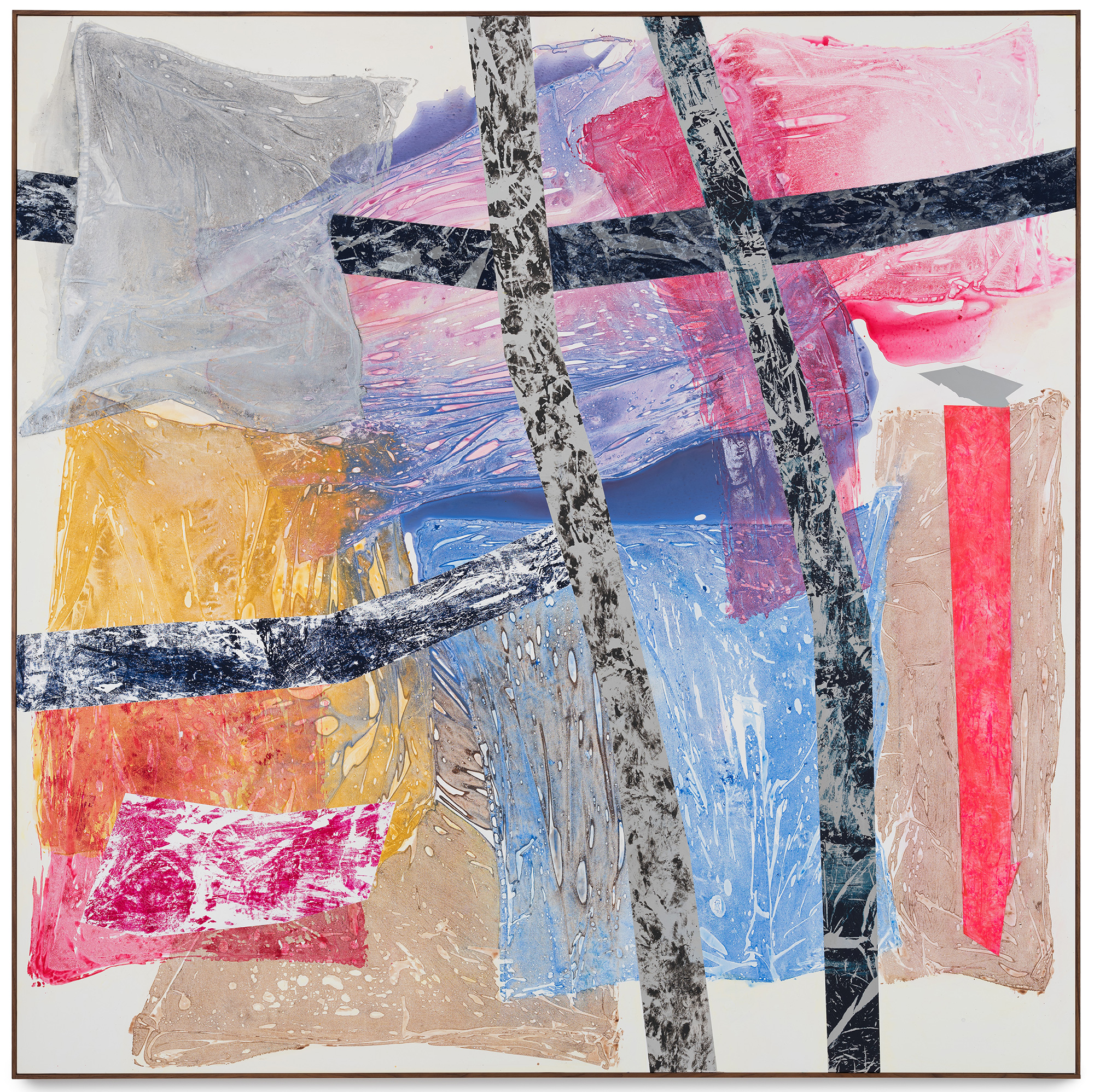 Anomaly, acrylics on polyester canvas, 79" x 79", 203 x 203 cm