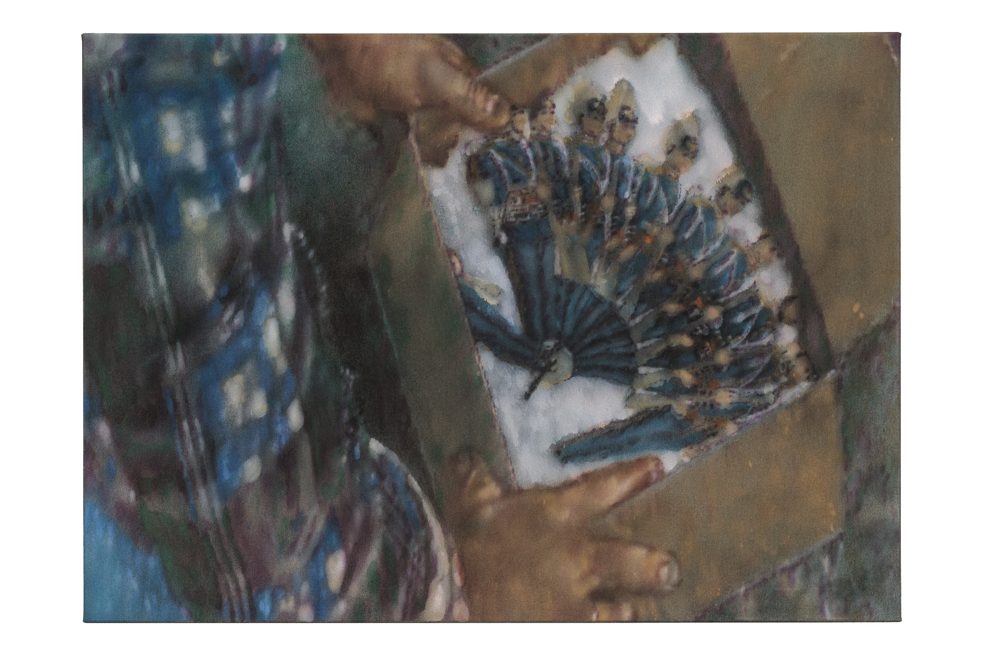 Put It Somewhere, Only Fans, 2024, Acrylic on Canvas, 75 x 100 x 2,5 cm