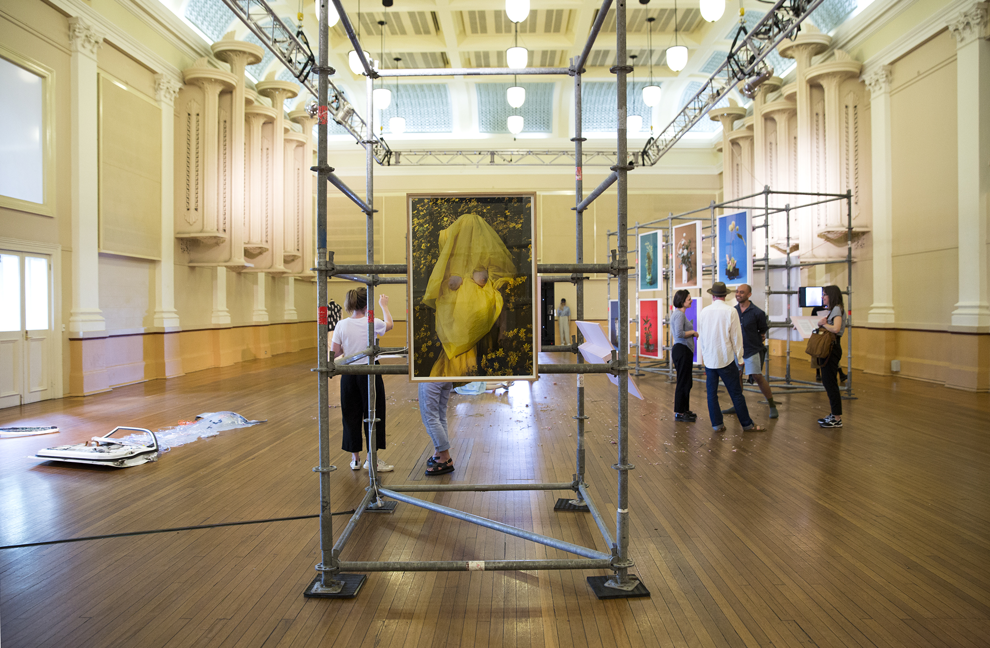 Inside installation view, Paddington Town Hall Sydney, 2017