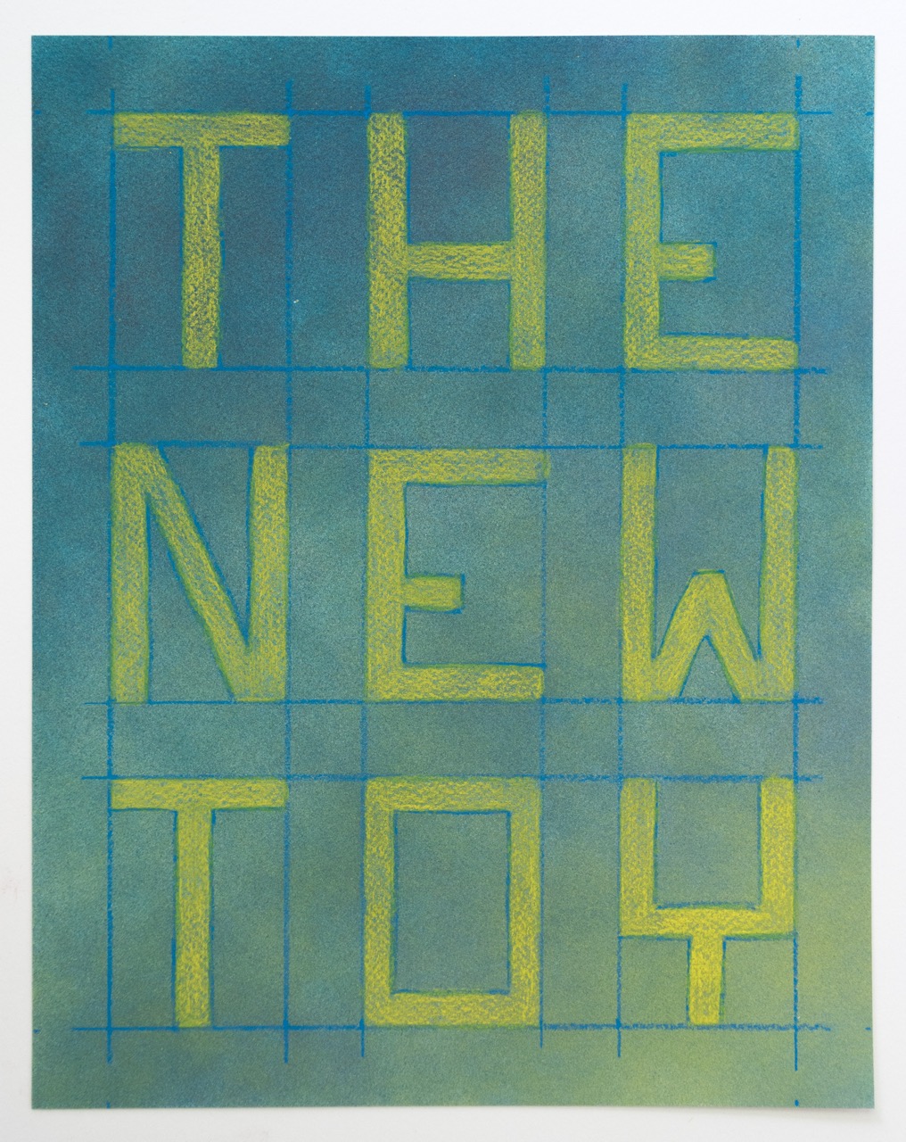 No One Was Ready (The New Toy) Enamel, colored pencil, watercolor paper 11 x 14 inches 2017