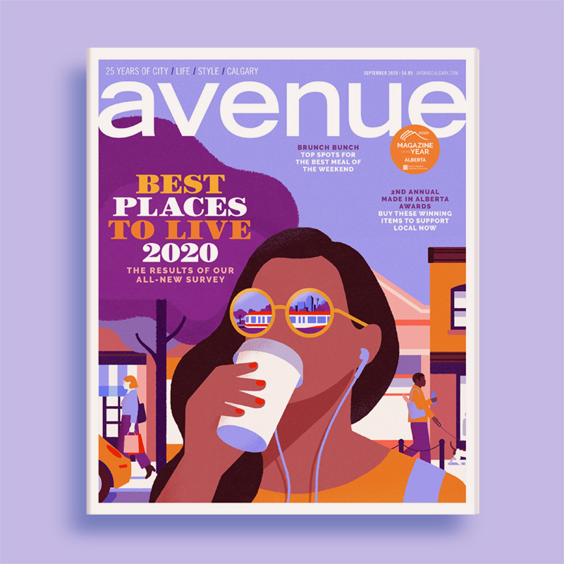 Calgary City Illustration María Hergueta