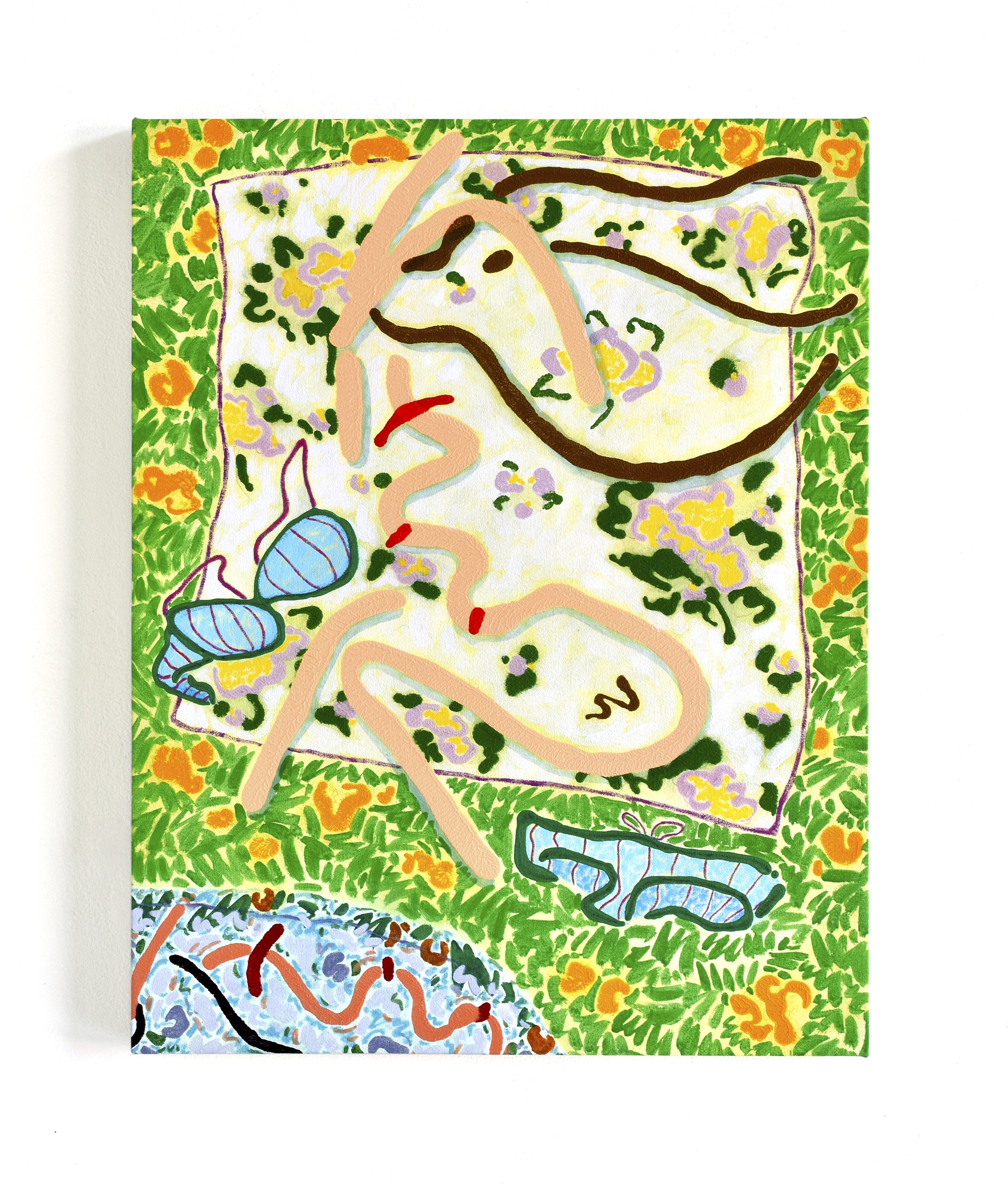 The Looking Pond, 2019, 23.75&rdquo; x 30.25,&rdquo; acrylic on canvas