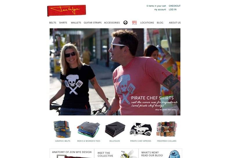 website design for clothing designer  Jon Wye, Washington DC (2010&ndash;2013)Art Direction + Graphic Design: Jenna CrowderPhotography: Keith LaneWeb Development: Dylan Tullberg