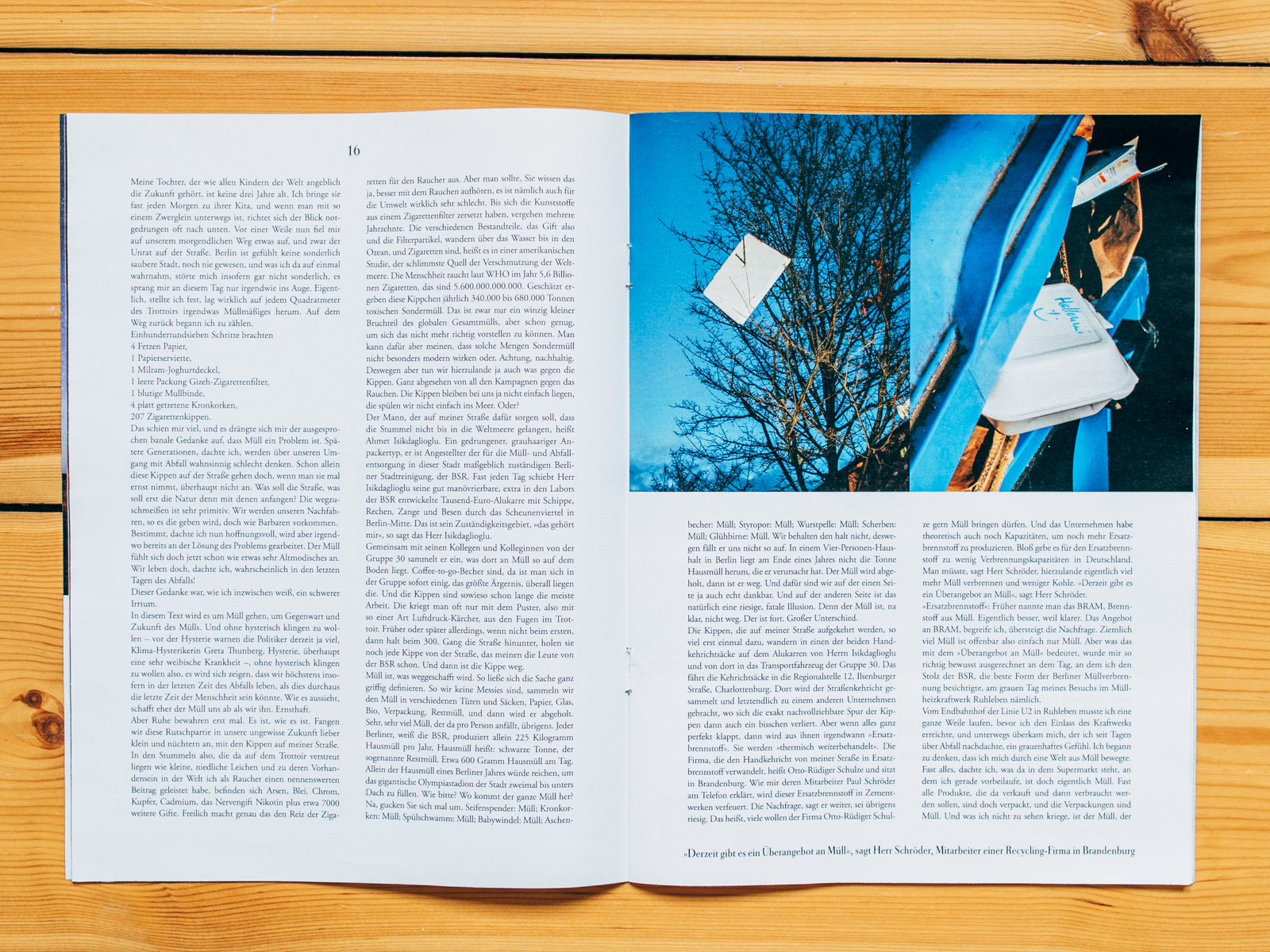 ZEIT Magazin / Cover Story about Waste / Nr. 2 Januar 2020