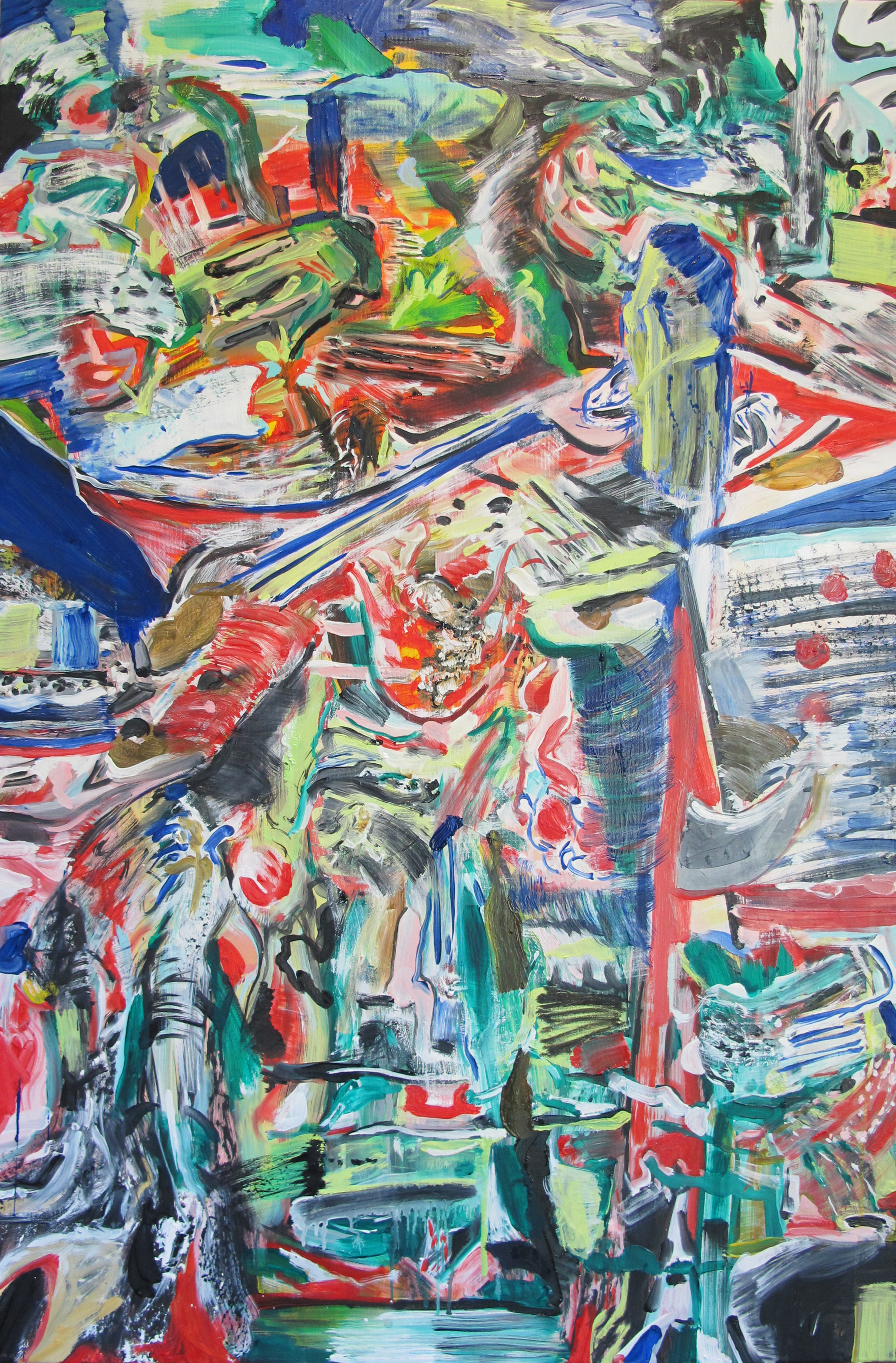 "Untitled", 2015. Oil on canvas, 120 x 60 cm