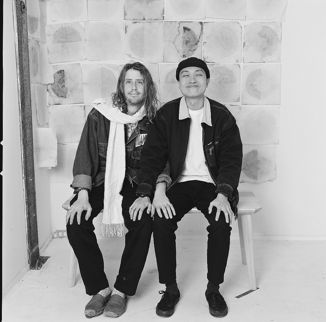 Edward and Chris in my Tenderloin studio, San Francisco, 2018.