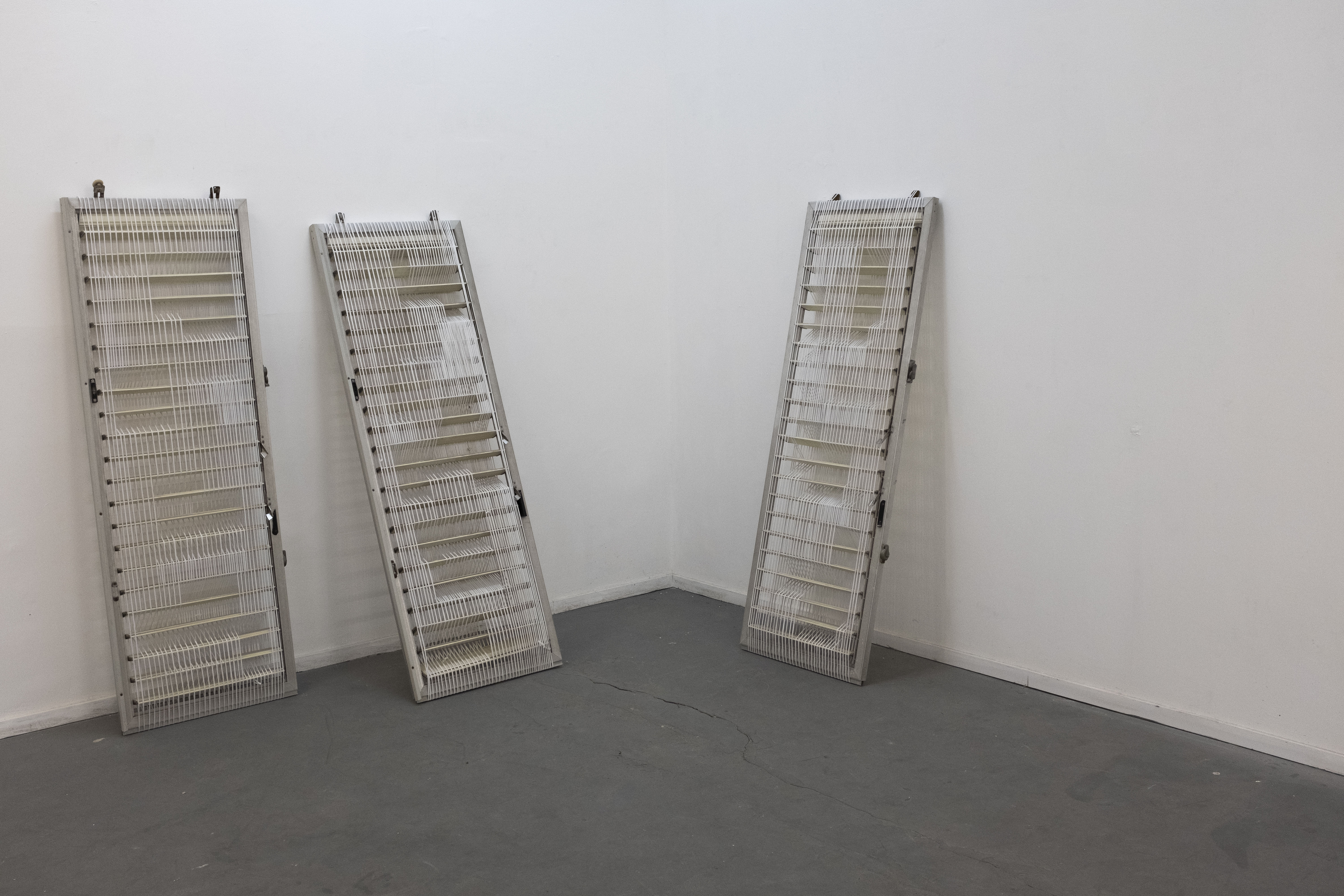 Aluminum shutters, cotton string, Each unit 170X60cm