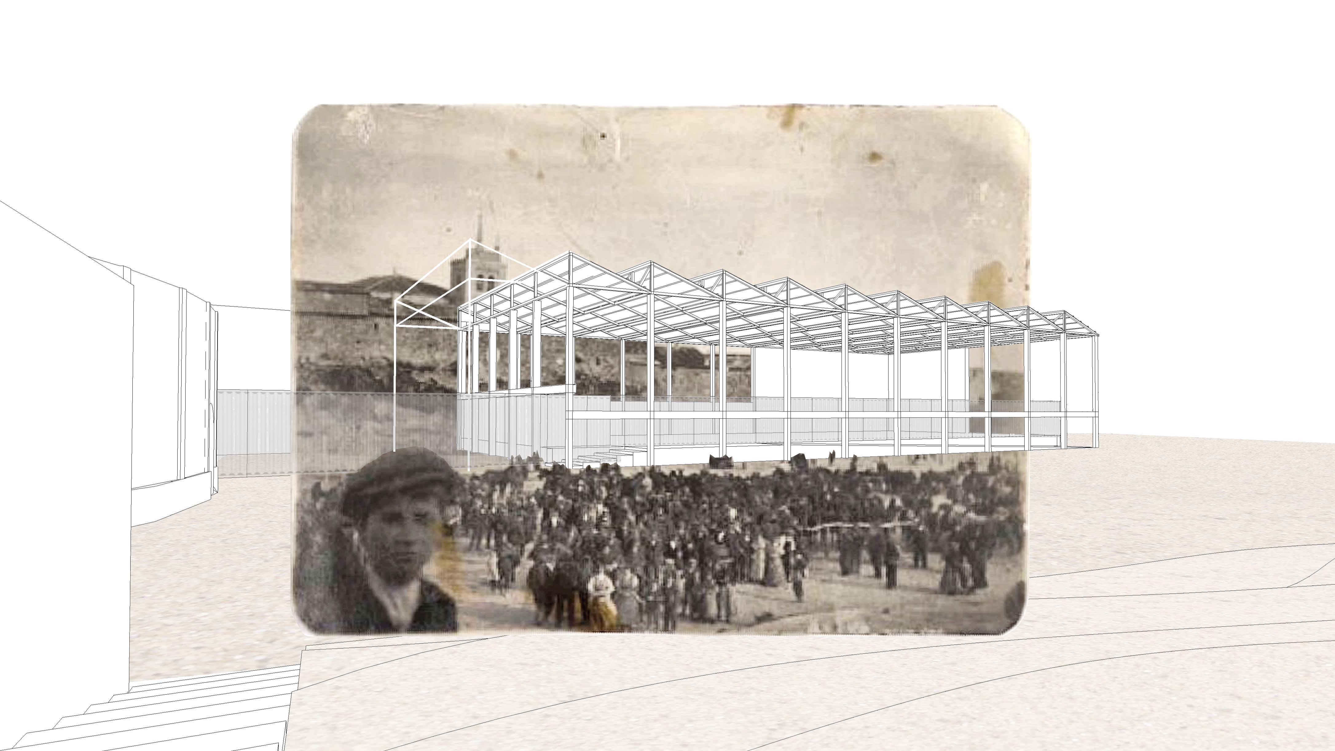 [la cava], landscape project, refurbishment and reprogrammation of an existing building, Winner - national competition, Roa, Burgos, 2015 - in progress.