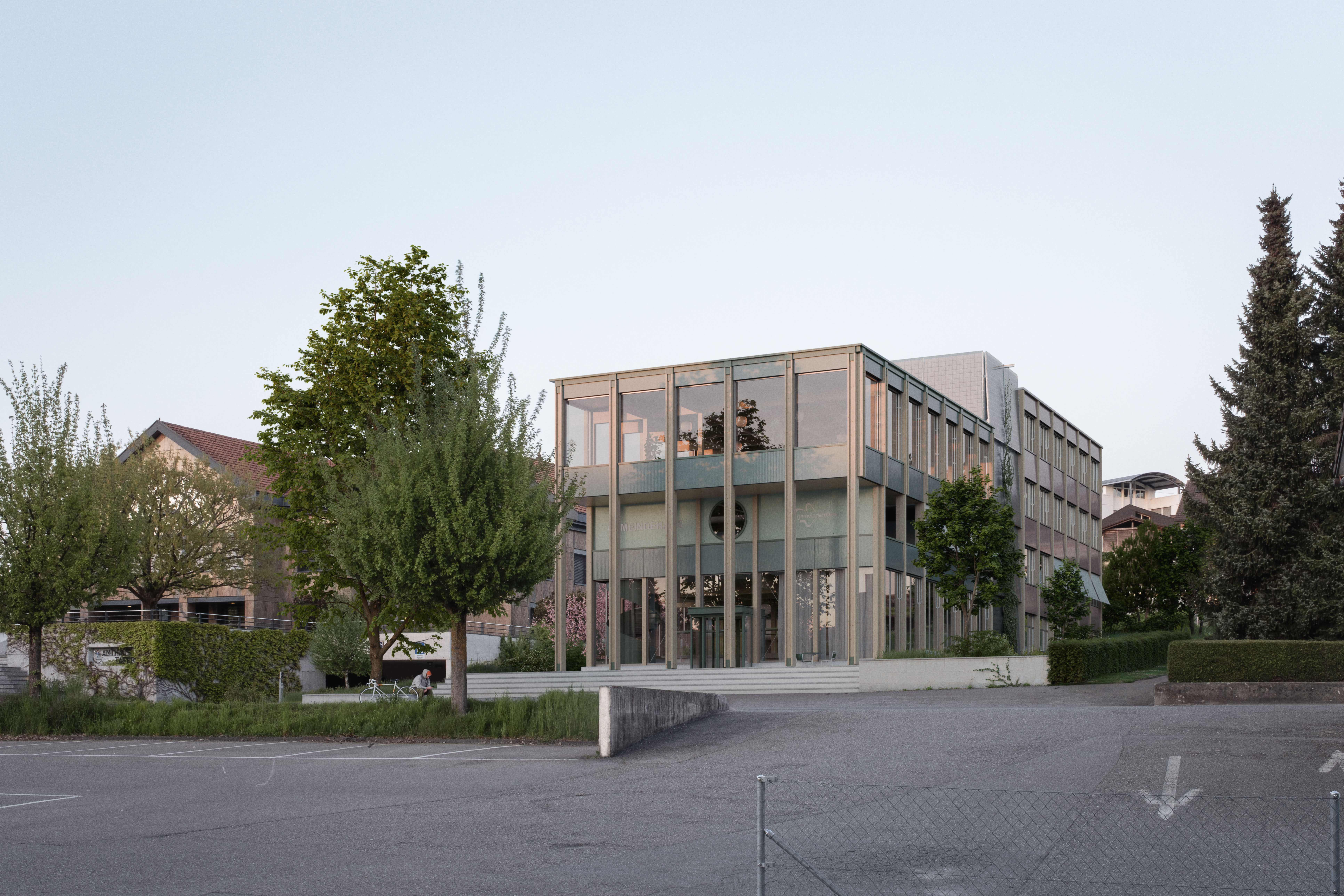 offener wettbewerb, sia, visualisierung, Bern, Verwaltungsgebäude Tafers, Freiburg,atelier ard architektur,hb architekten