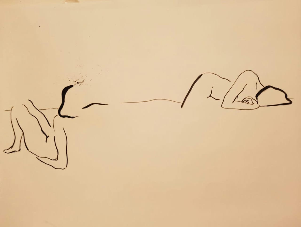 A moitié endormi, 112x77cm, 2021