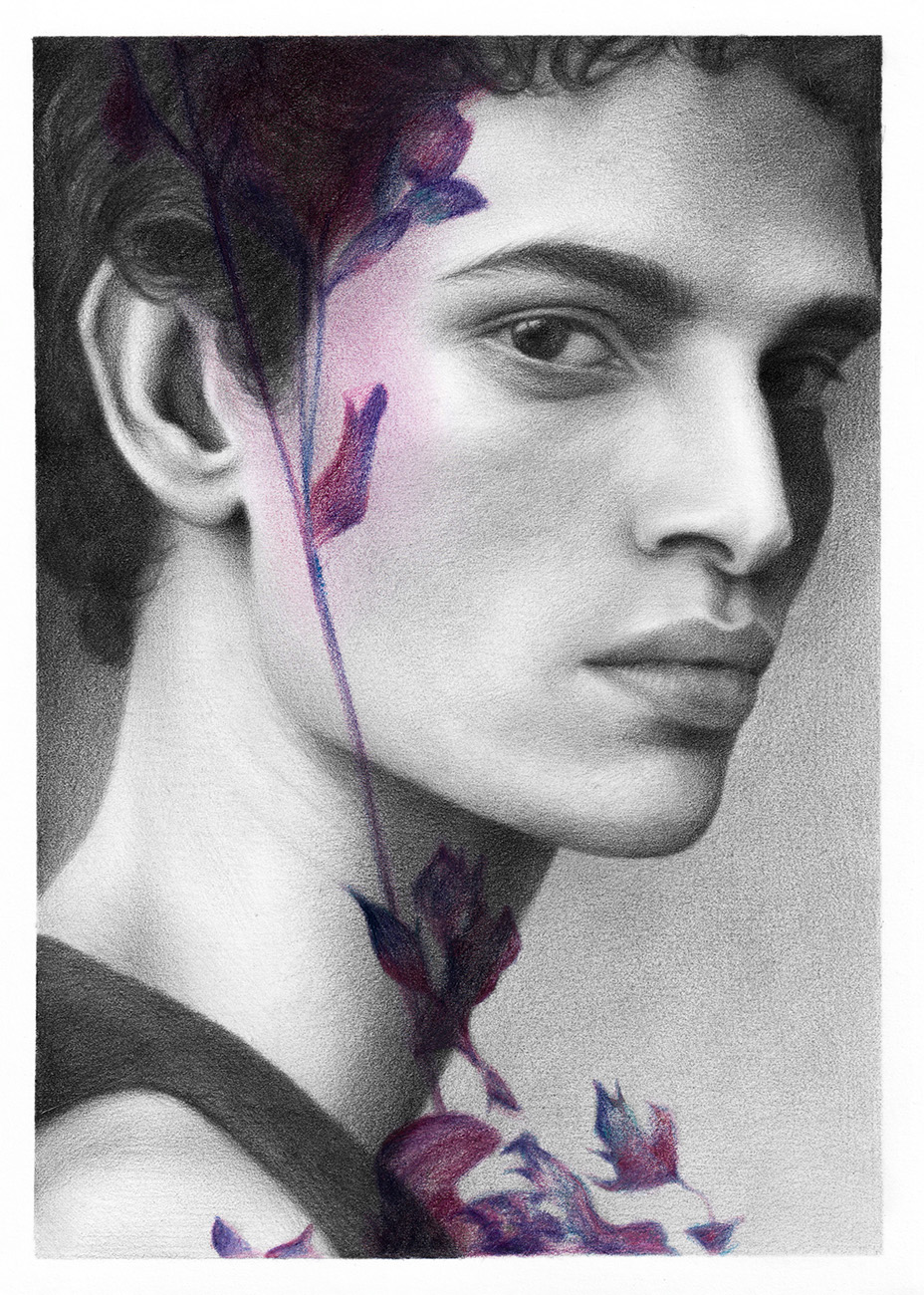 Postcard 2, 2025Graphite, colored pencil and watercolor on paperfor Nucleus Portland Annual Postcard Show PS10'