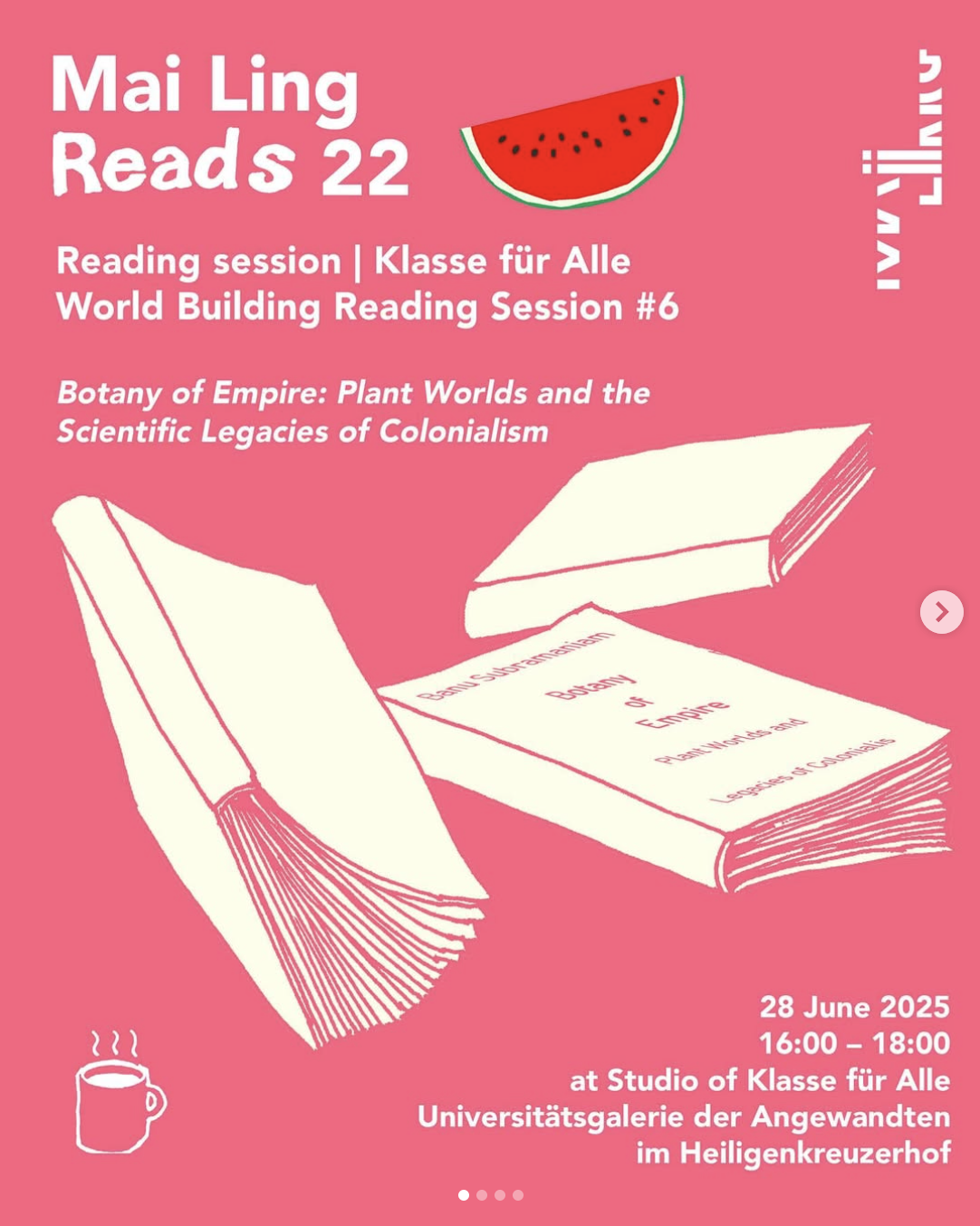 Mai Ling Reads is an informal monthly reading group, featuring intersectional feminist thinking in a casual, cozy setting. Each time, we have a selected text to learn and unlearn the way of knowing and sharing. This month, our reading session will take place within the framework of Klasse f&uuml;r Alle and their reading series. Together, we&rsquo;ll explore new connections by discussing texts from both Mai Ling Reads and Klasse f&uuml;r Alle.