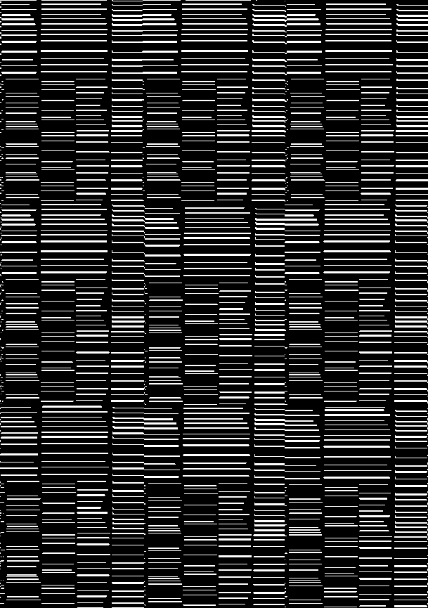 "Bar Codes / 19" Giclée fine art prints on Hahnemühle Watercolour paper / Variable dimensions / Edition of 6