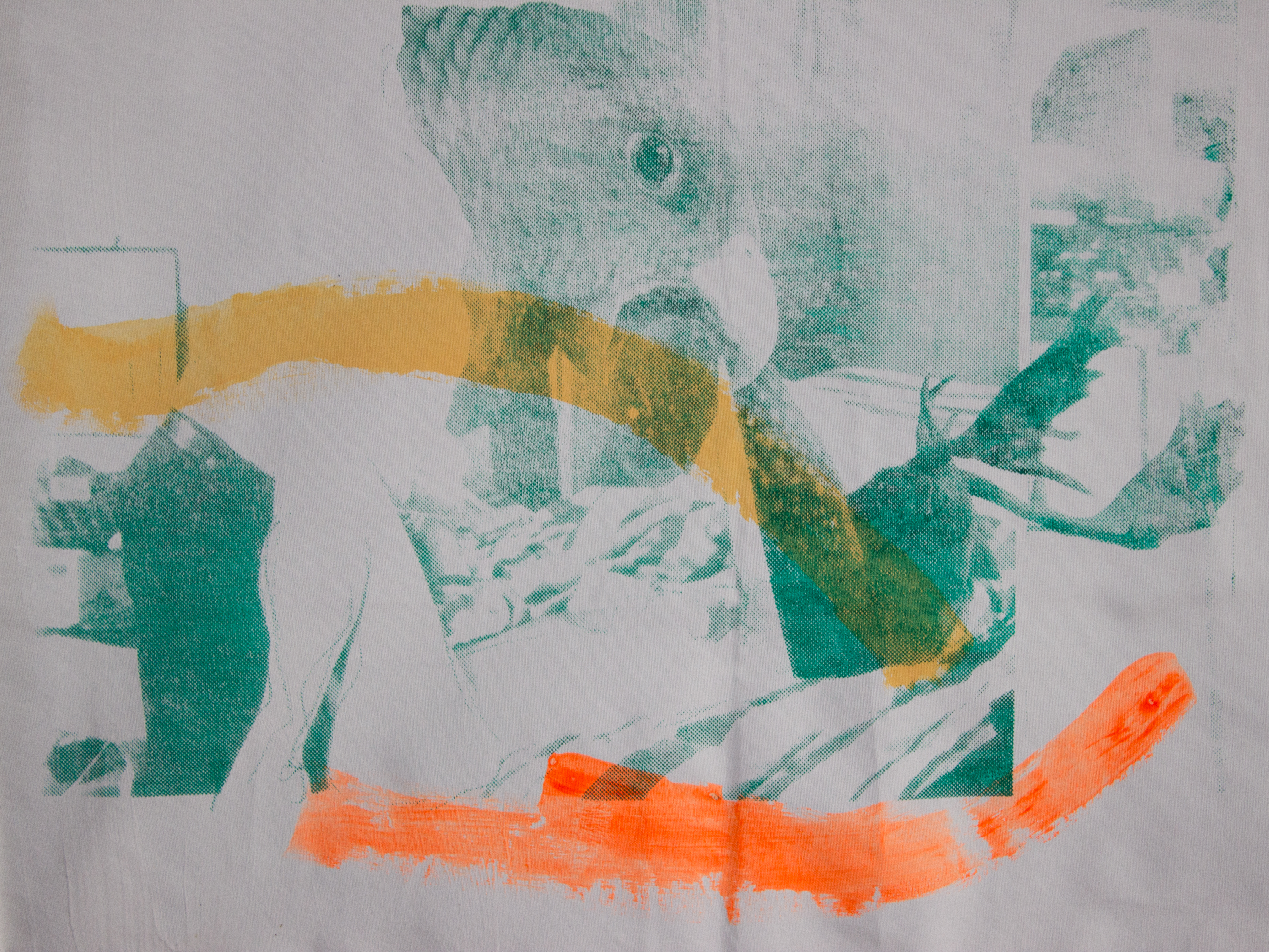 action I., acrylic on canvas, 90x70cm, 2018/19