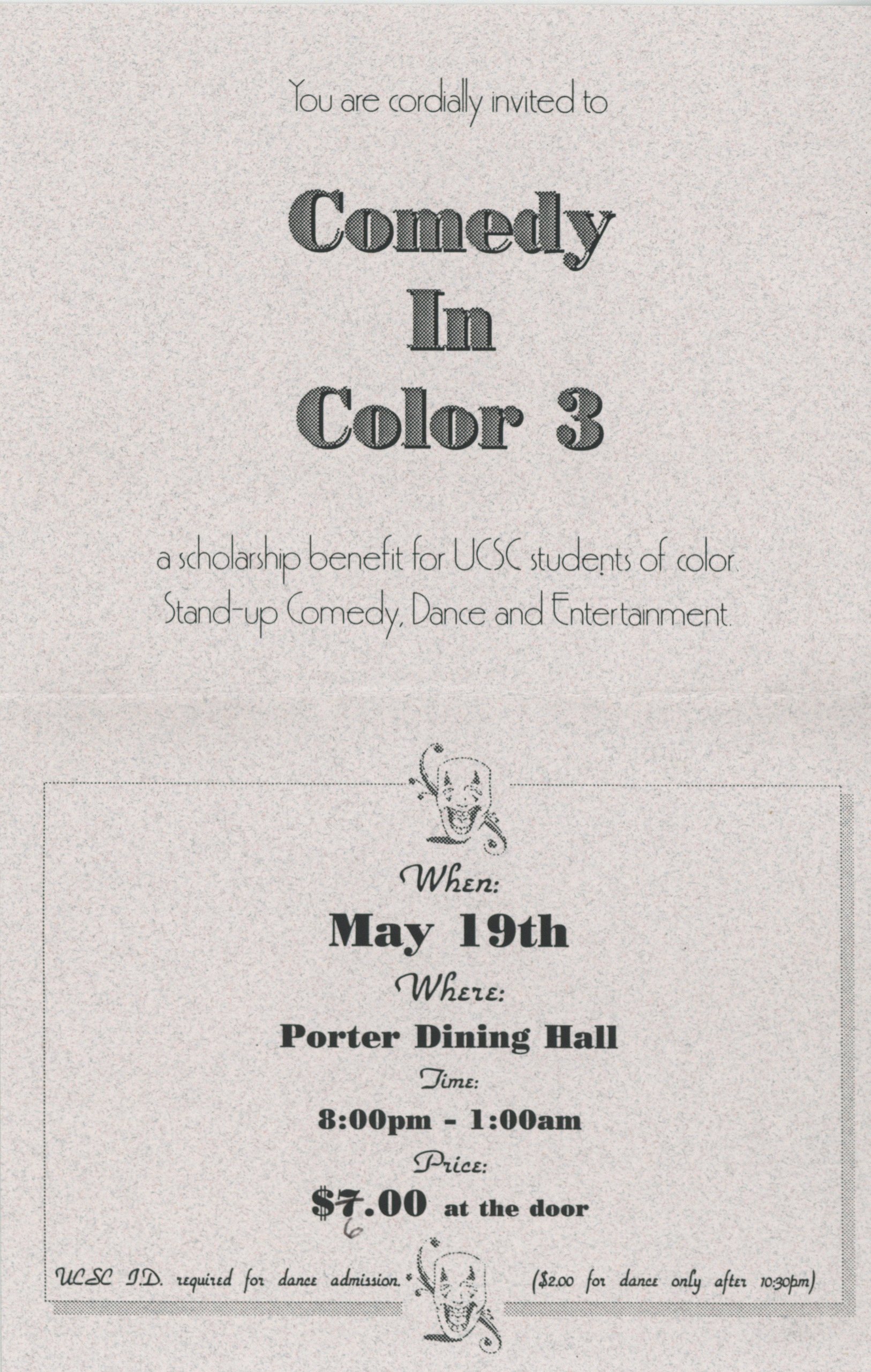 Box 21. University Archives Ephemera. UA 70. Special Collections and Archives, University Library, University of California, Santa Cruz.