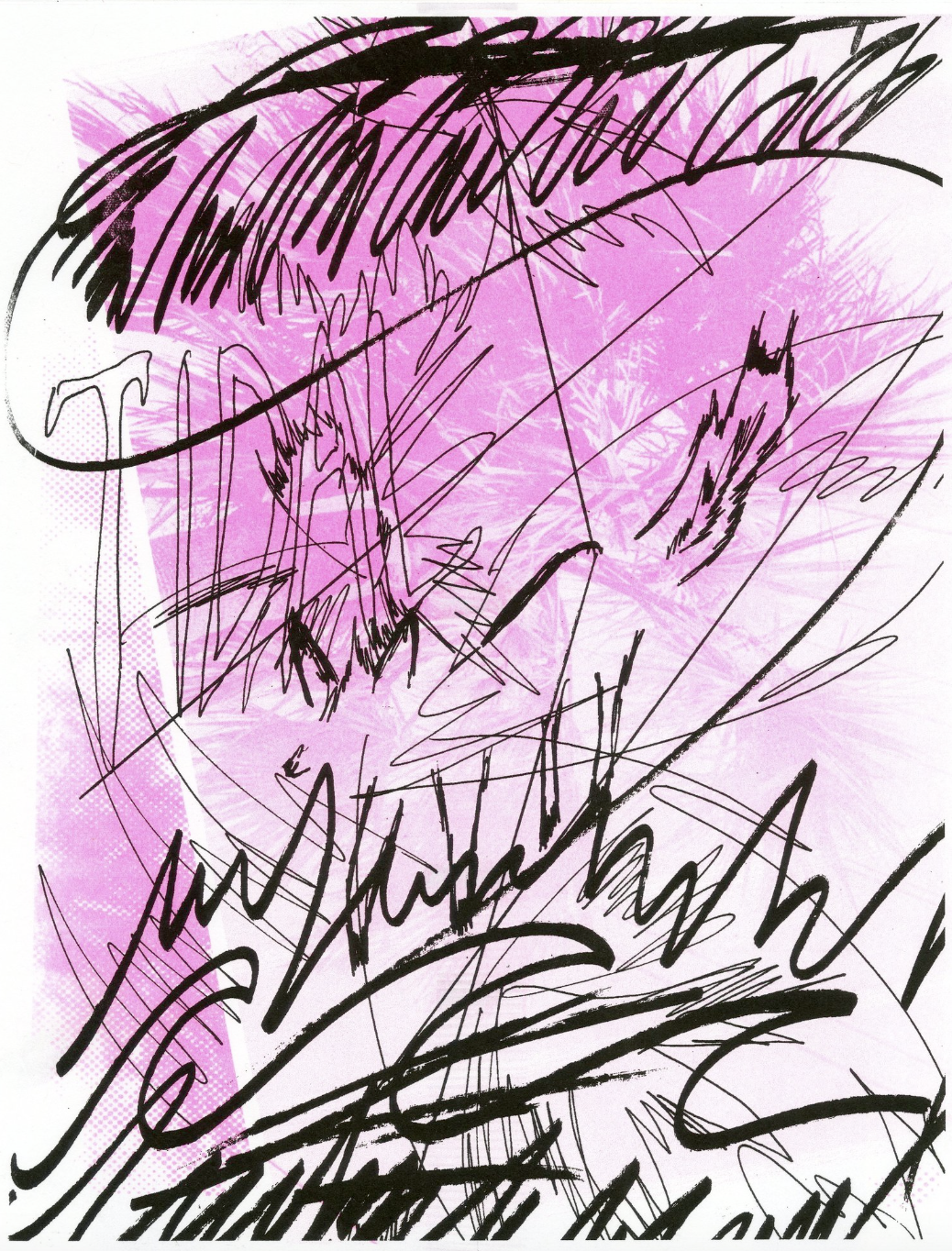 Tidal. 2020. Risograph. 8.5" by 11"