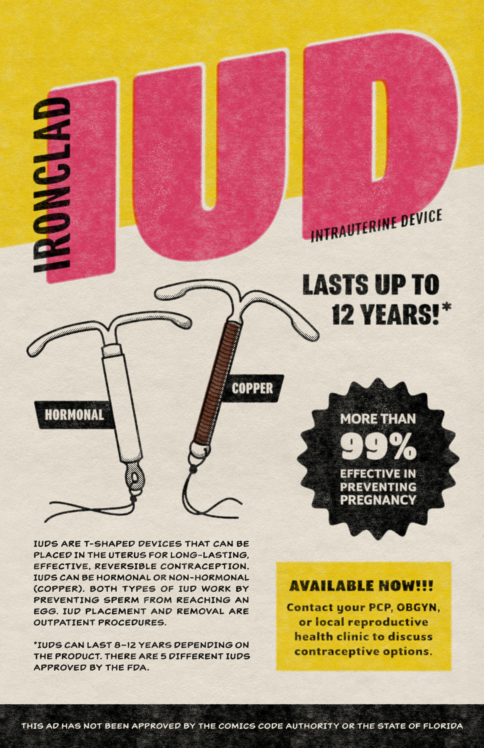 Ironclad IUD Informational Poster