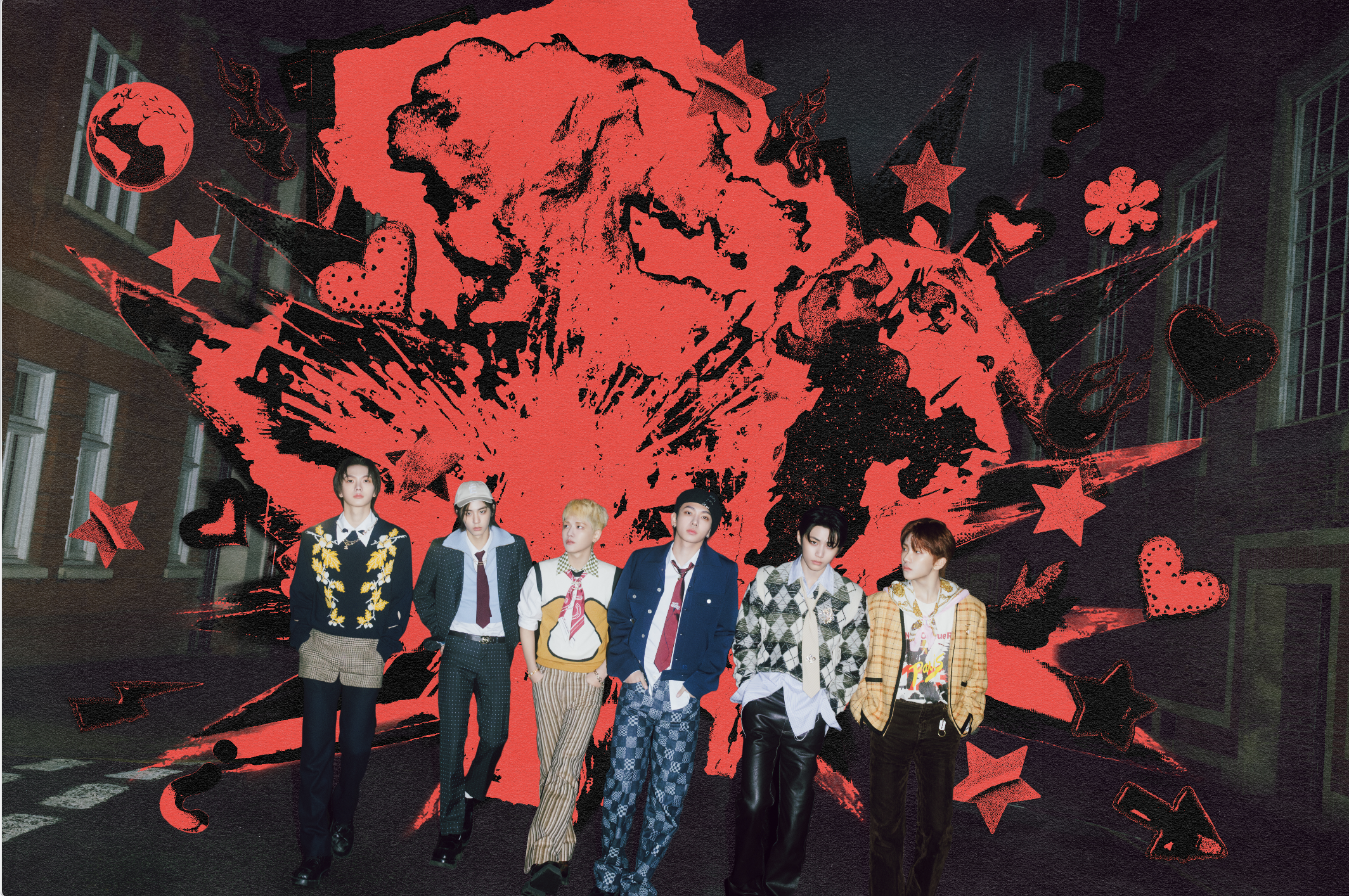 BOYNEXTDOOR 'HOW?' Main Poster Graphic Design