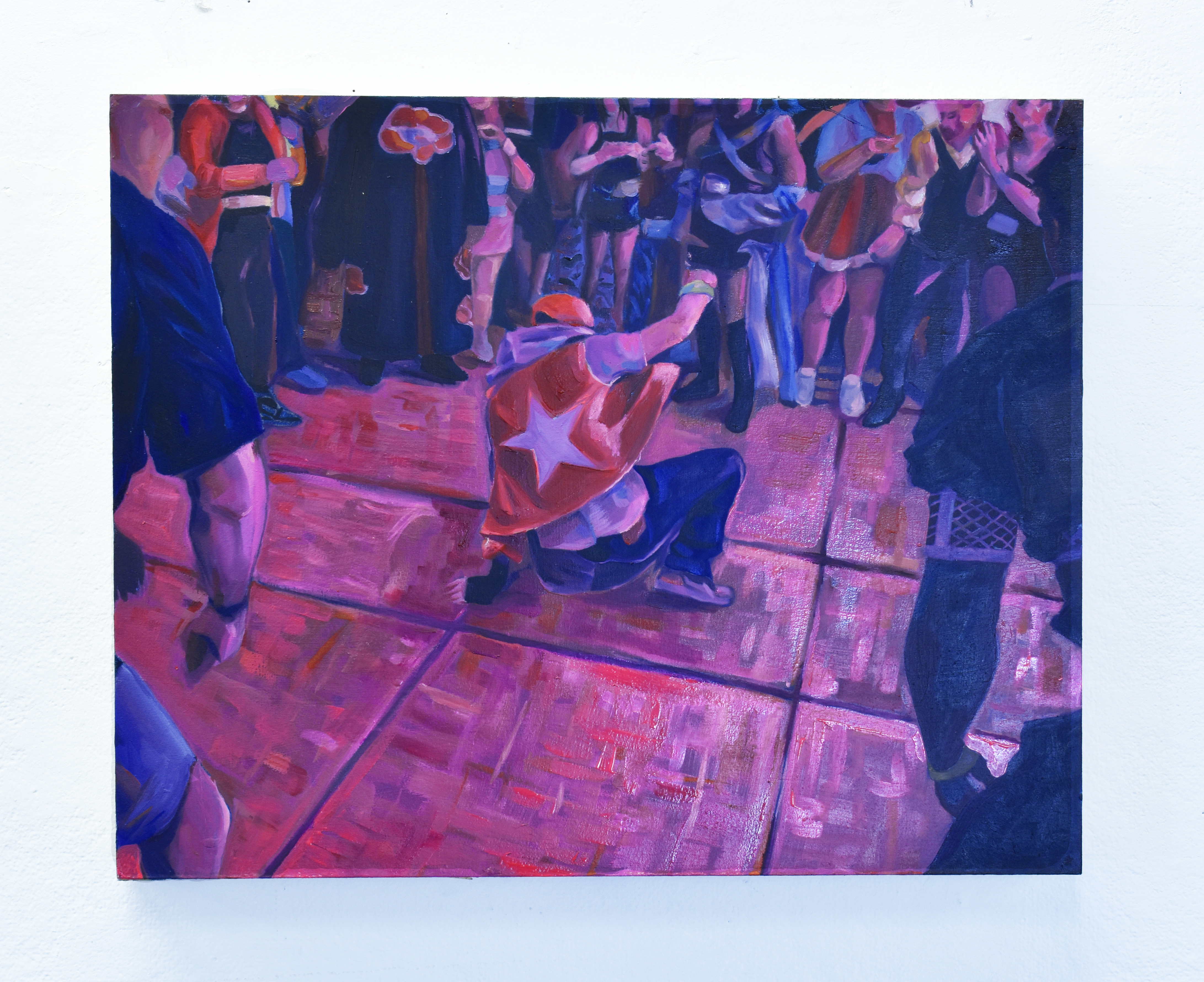 Katsu-Rave, Oil on Panel, 14” x 12”, 2024