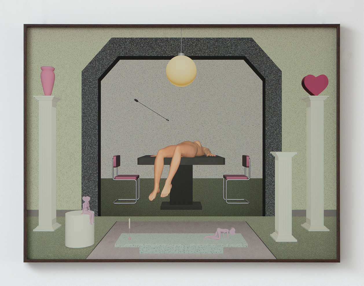 HOW EMBARRASSING FOR YOU | 2025 | PRINT ON HAHNEMÜHLE RAG, ART GLASS FRAME | 60 × 45 CM