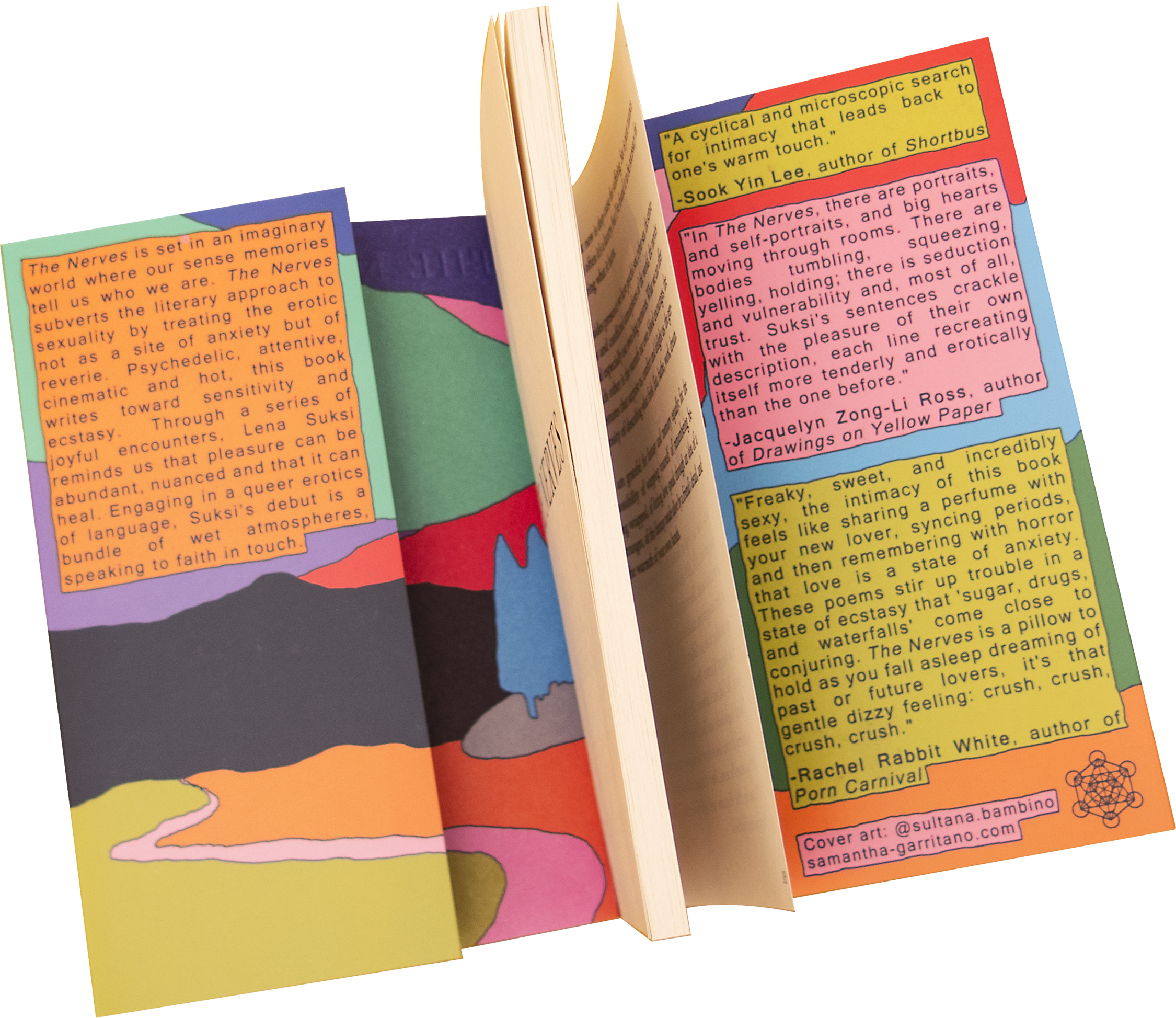 Cover and interior for The Nerves by Lee Suksi.