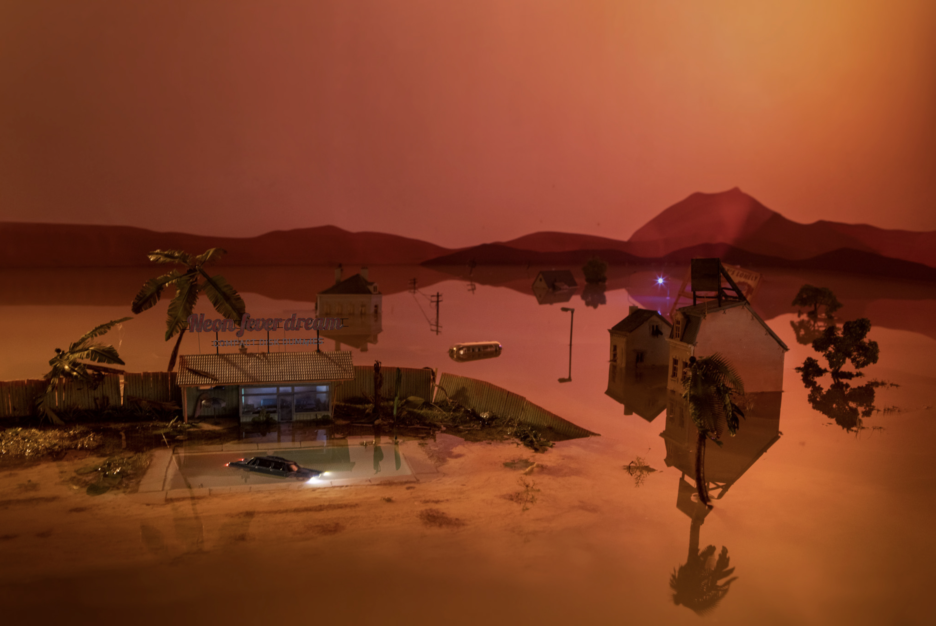 COMPACT DISK DUMMIES, neon fever dream artwork,2020