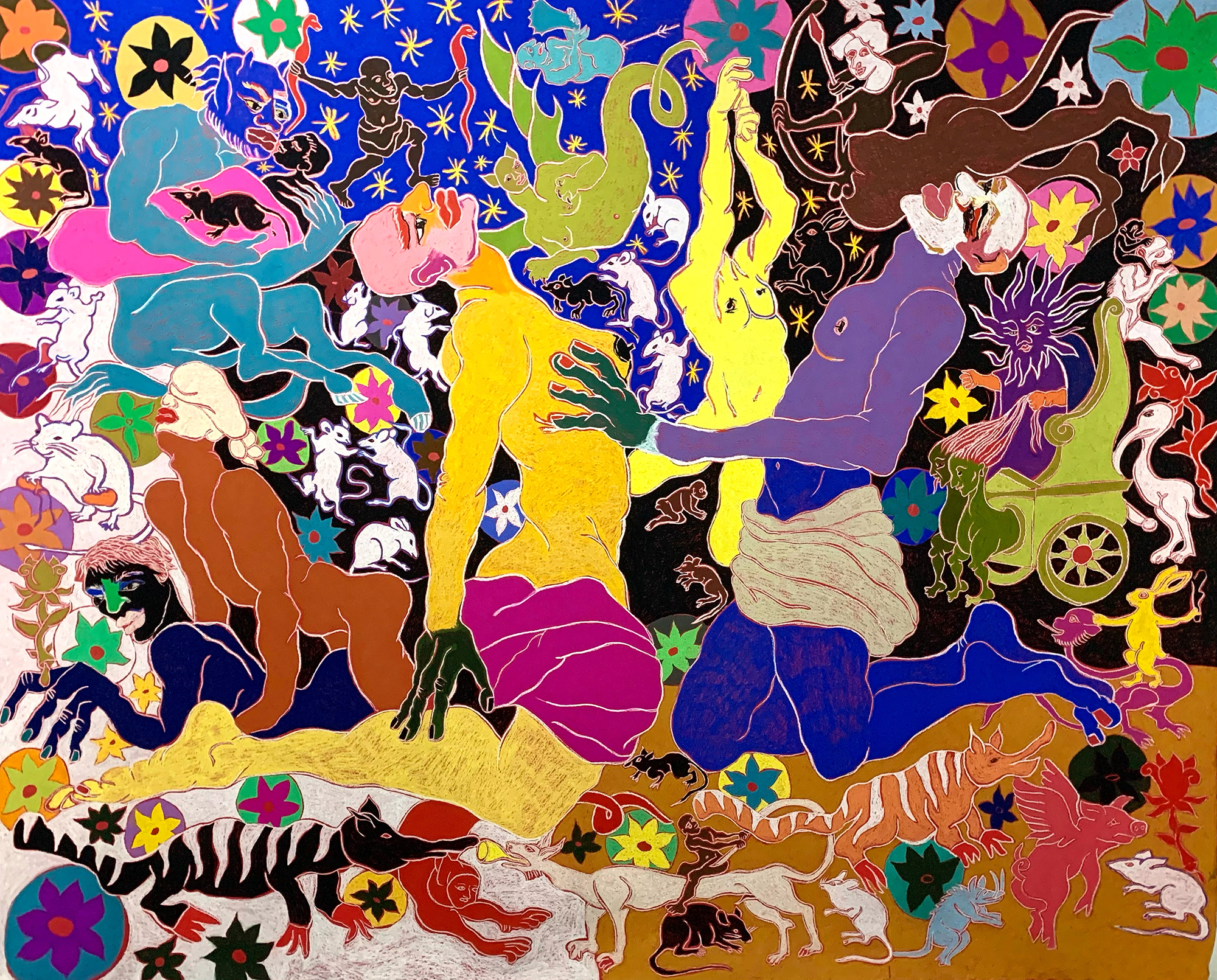 RatasTiza pastel sobre papel230 x 270 cm2022(No disponible)