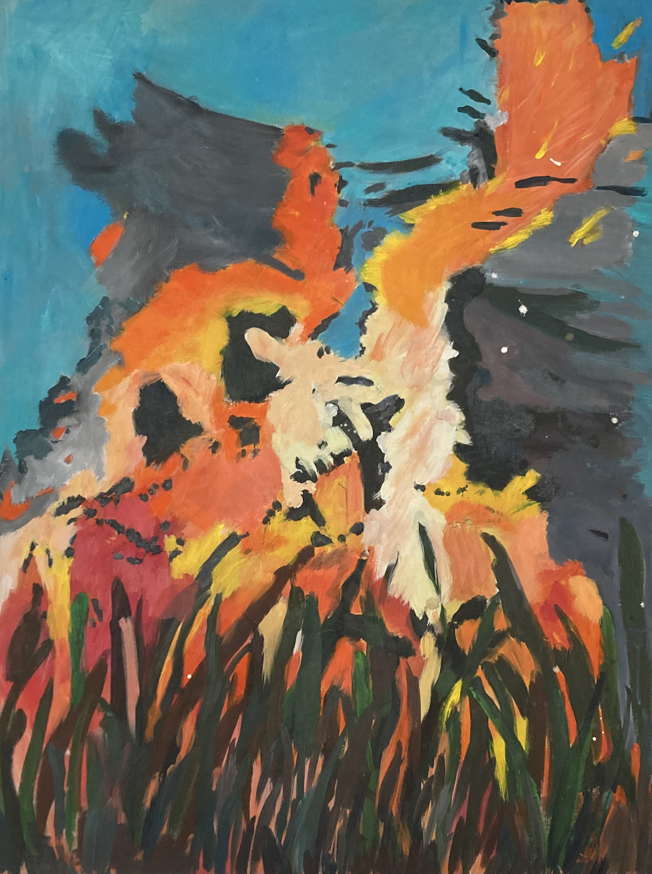 Flamme, 2022, 130x97cm
