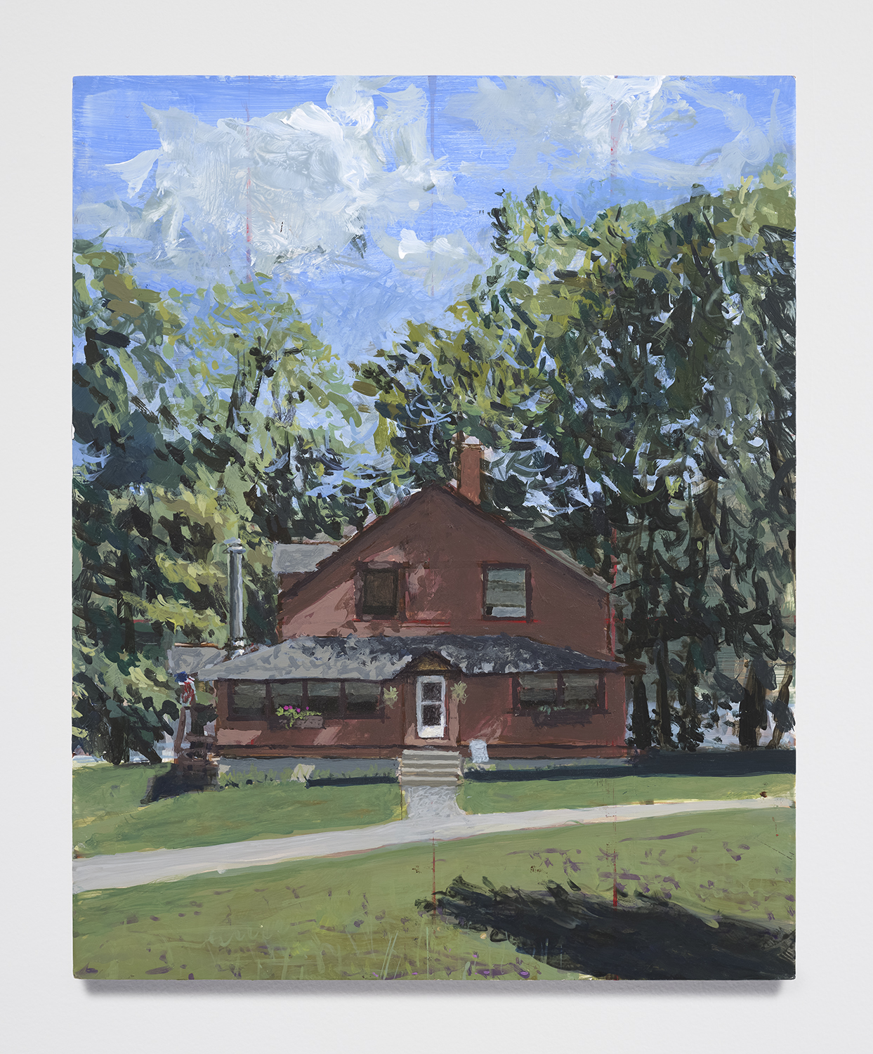 Wes’ House Study; Acrylic Paint on Panel; 10x8 inches