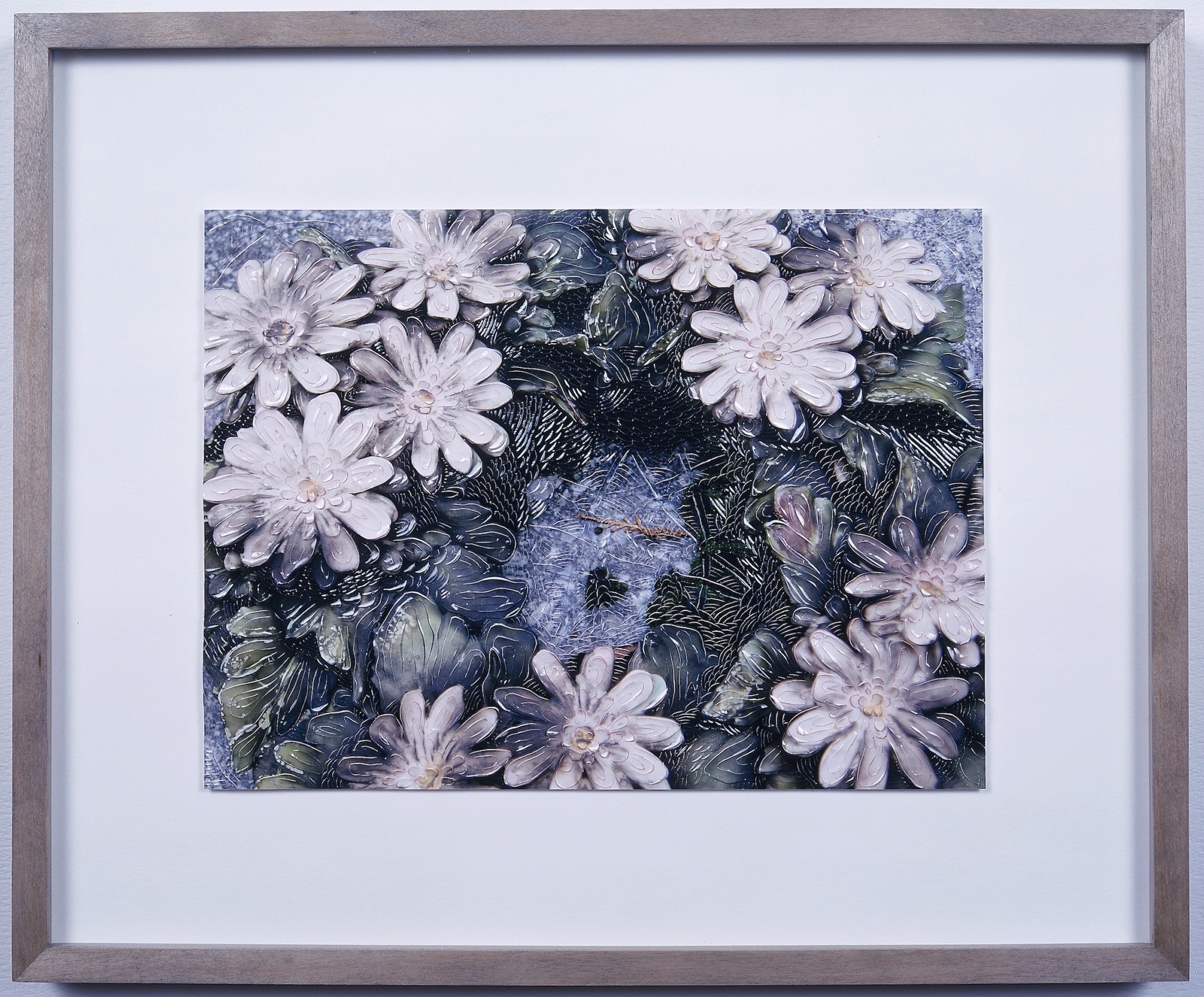 Funeral Flowers, 2003. Photography cut and carved . 25 x 35 cm . Private Collection, The Netherlands