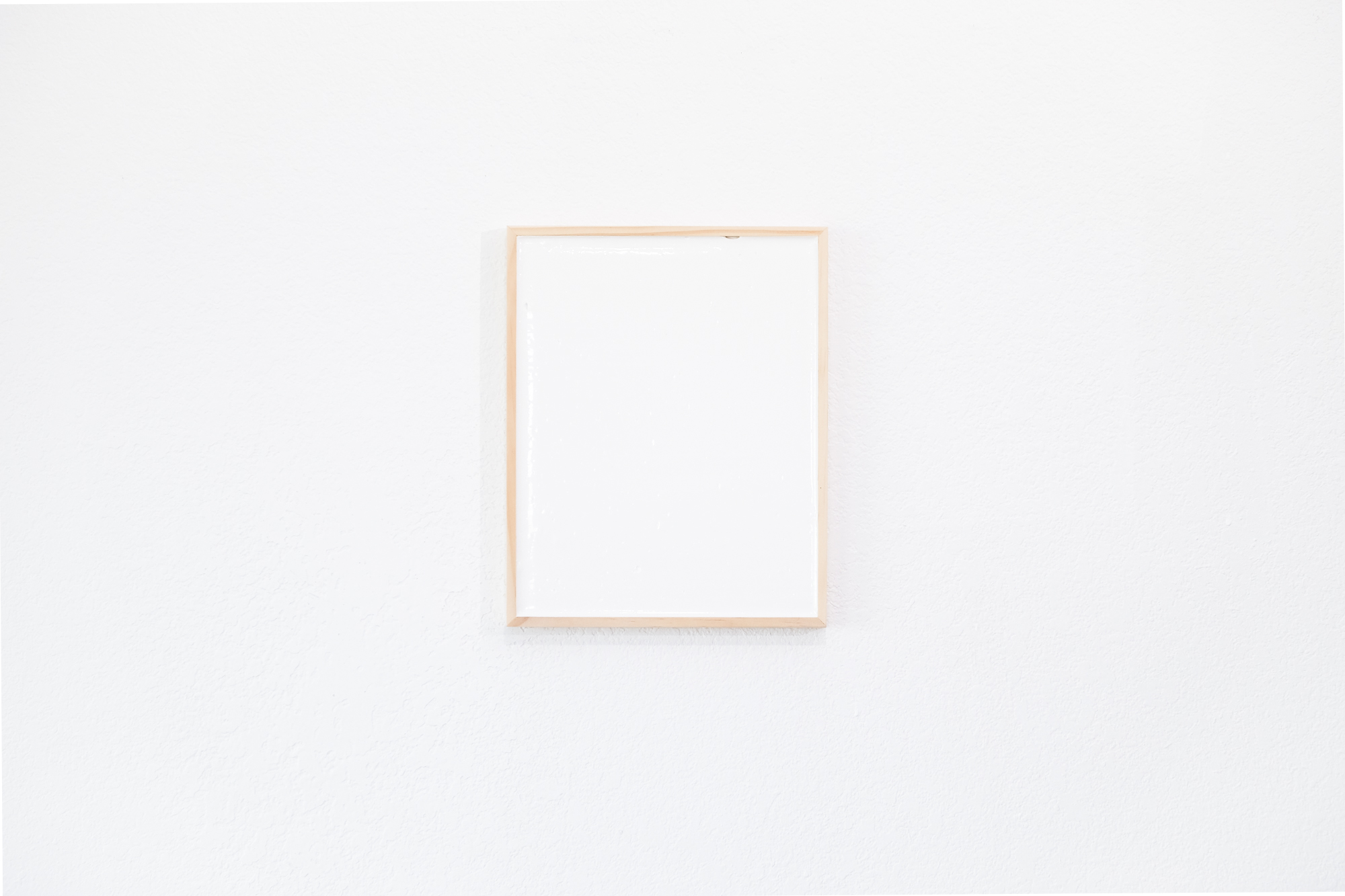 Just White 04, 2019, Acrylic on wood panel, 10 x 8 in