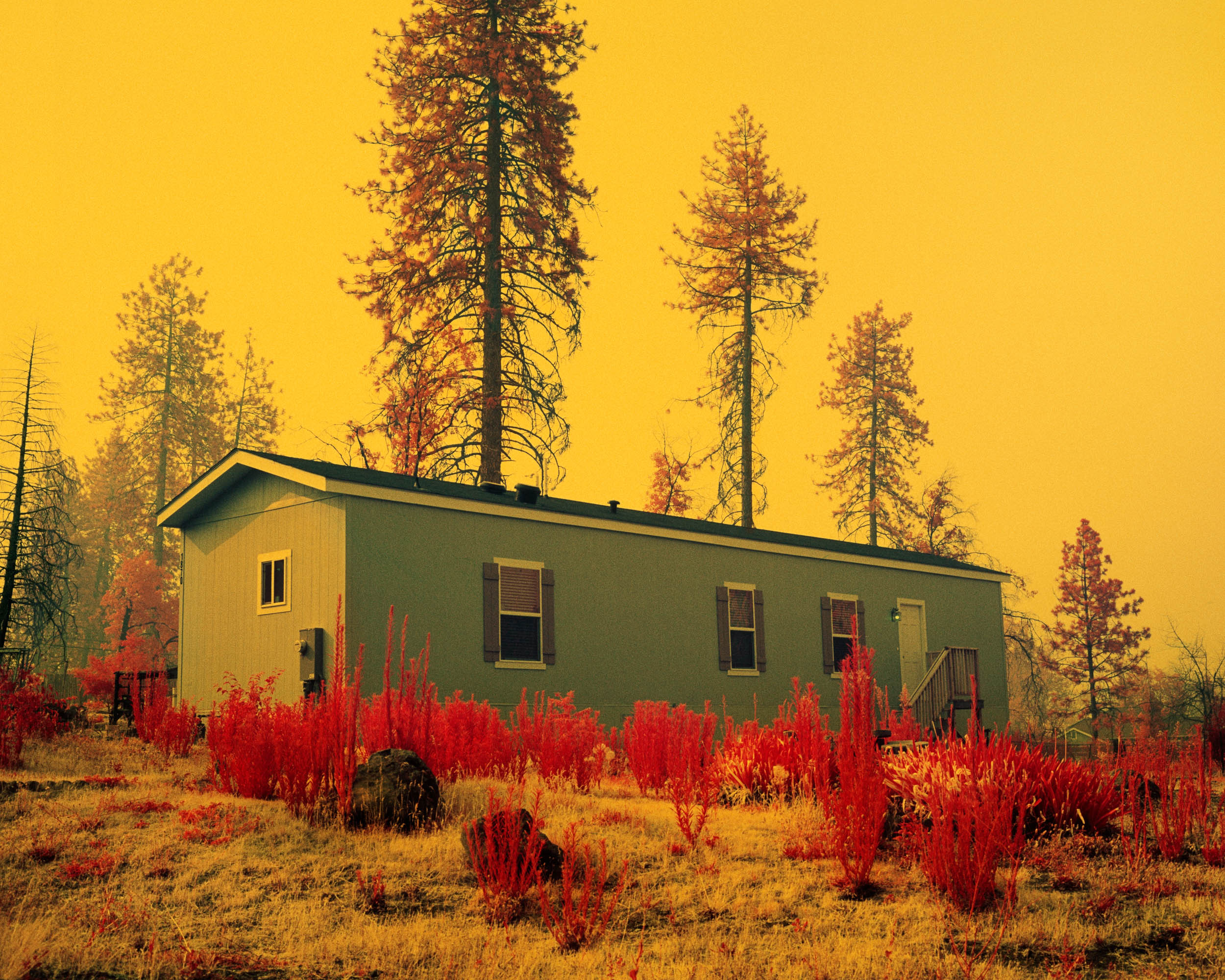 Tina Bakasek's home on a plot she was able to acquired right after Camp Fire.