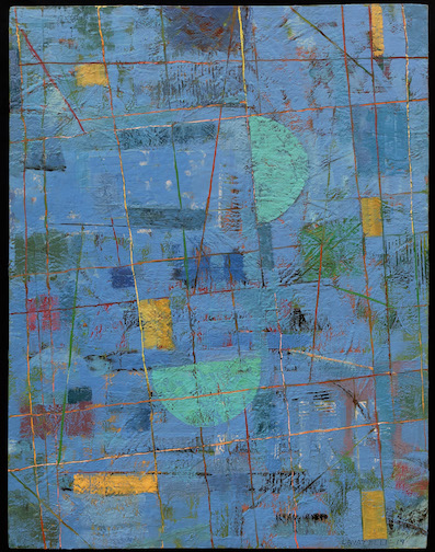 Pictograph 3. 2019. encaustic on panel. 40" X 30"