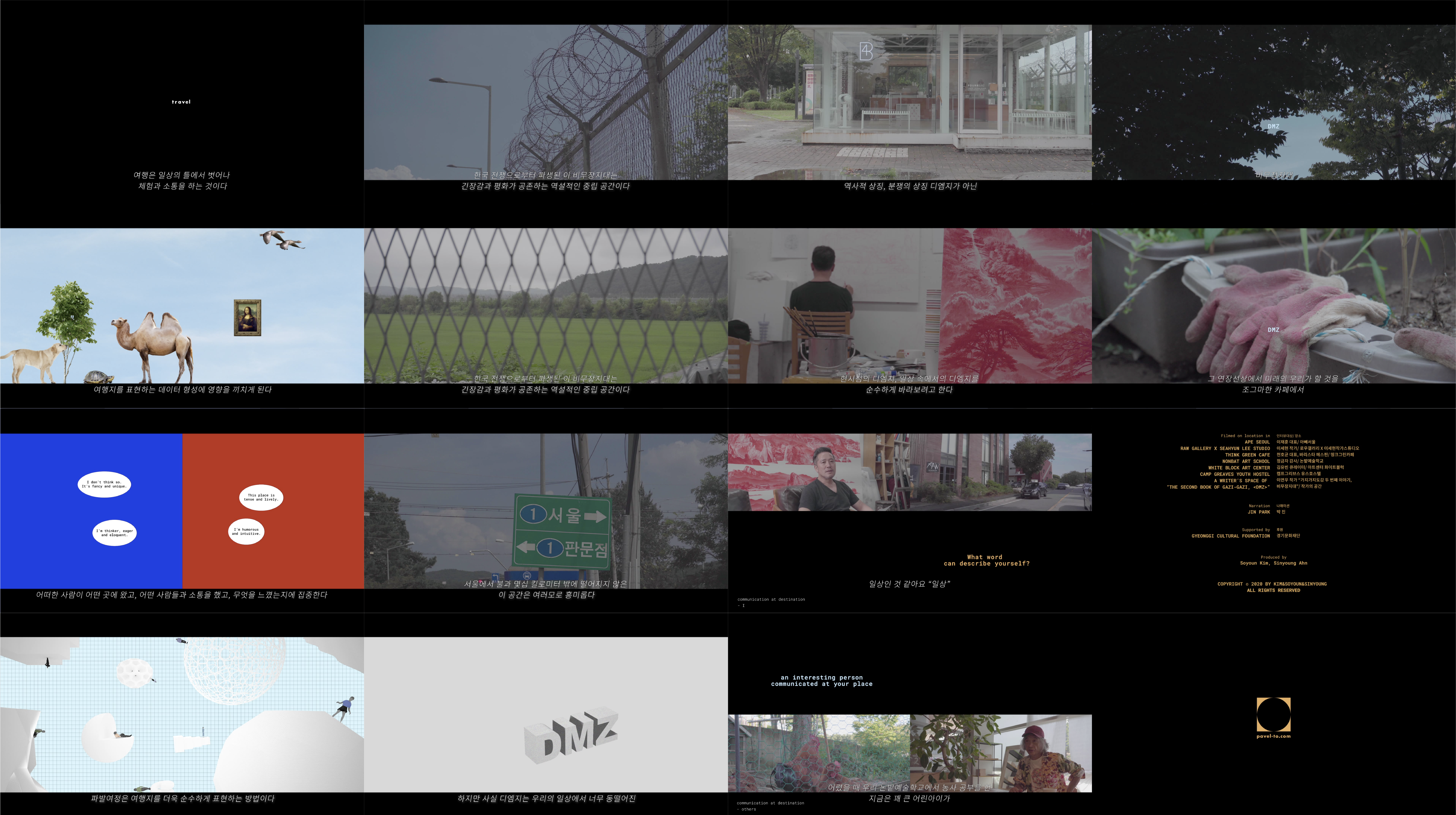 screenshots of research video