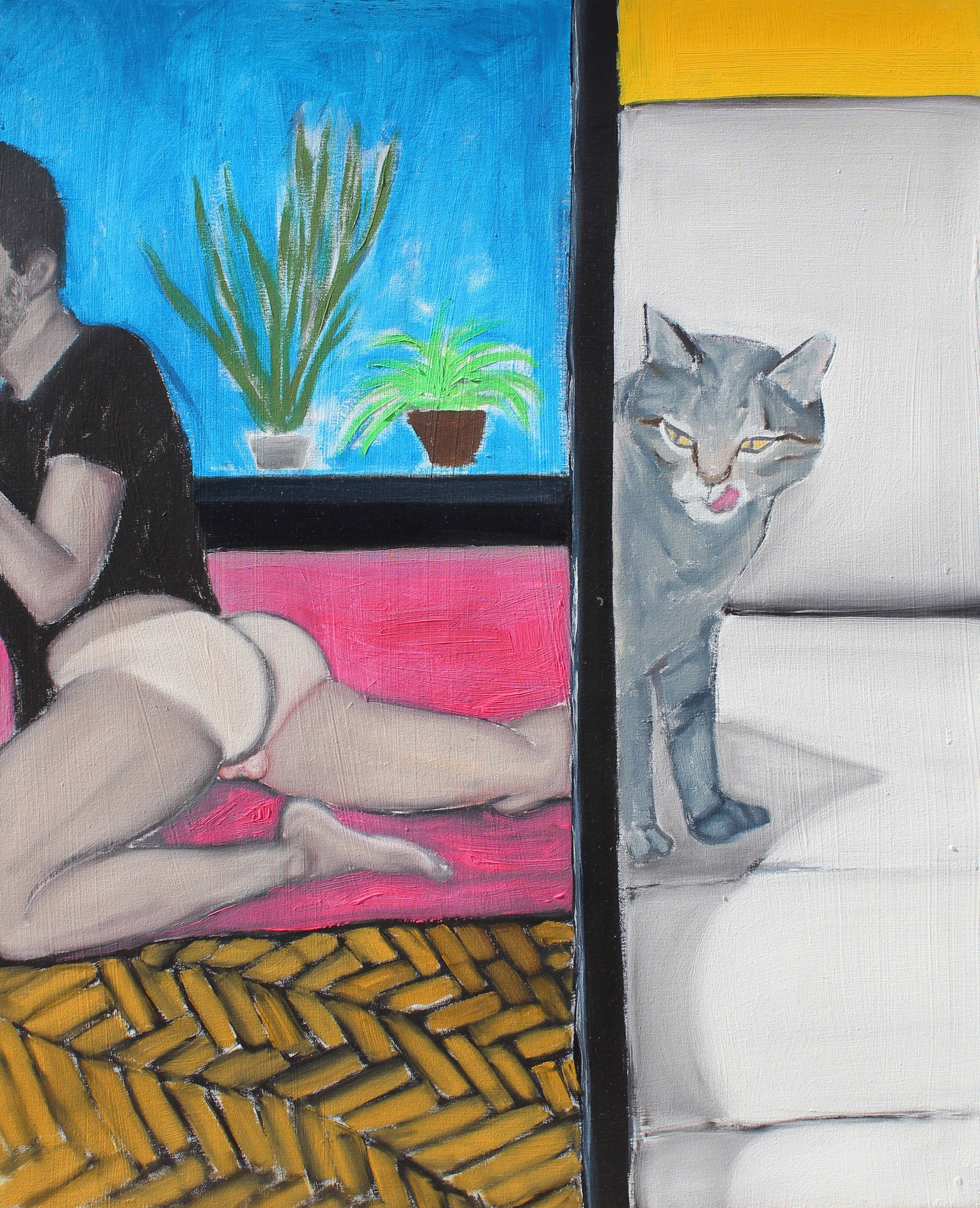 Peckish Cat, Oil on canvas, 60x50 cm, 2020