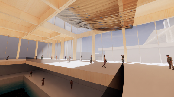 Community Center Interior Render