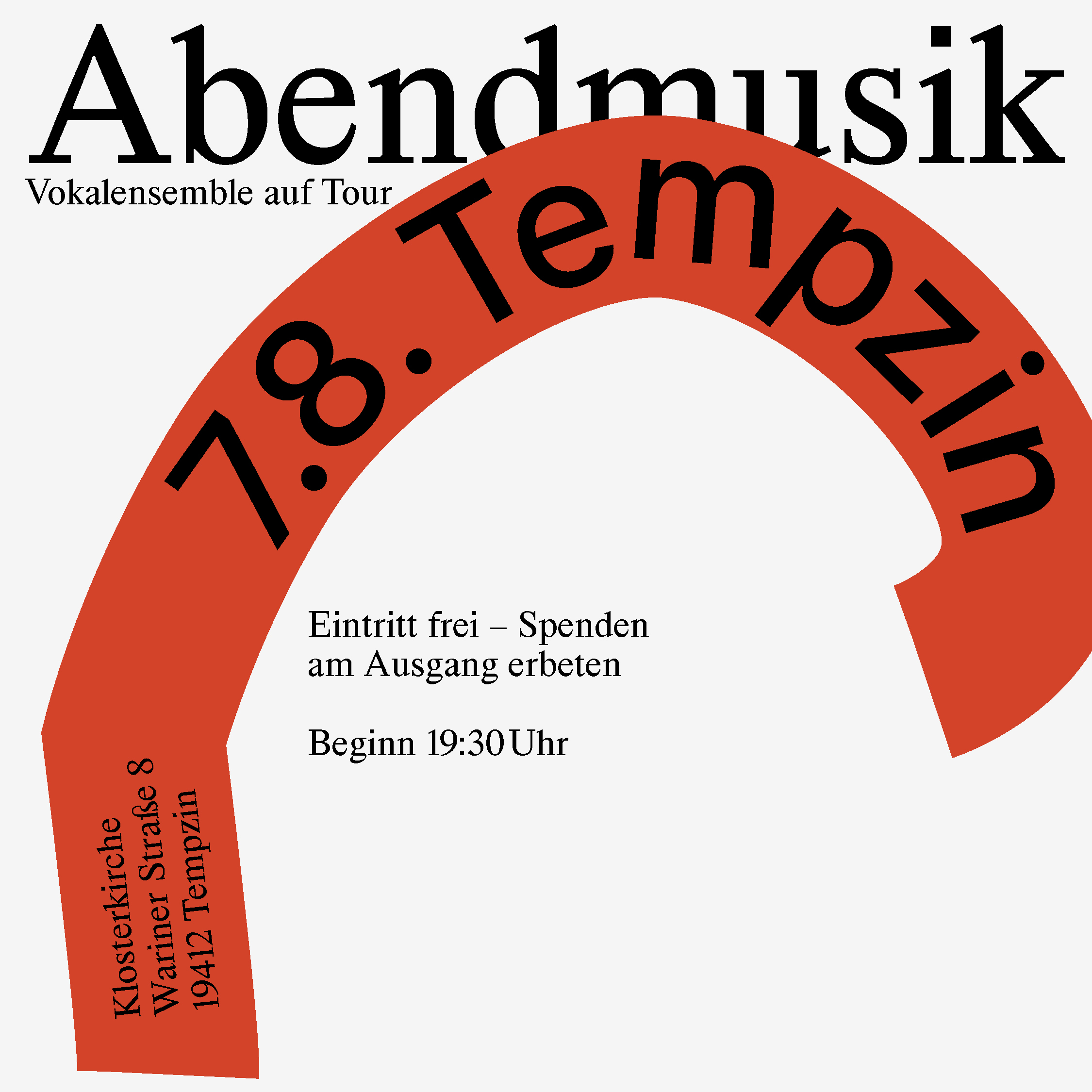 Poster and Social Media Assets for Vocal Ensemble