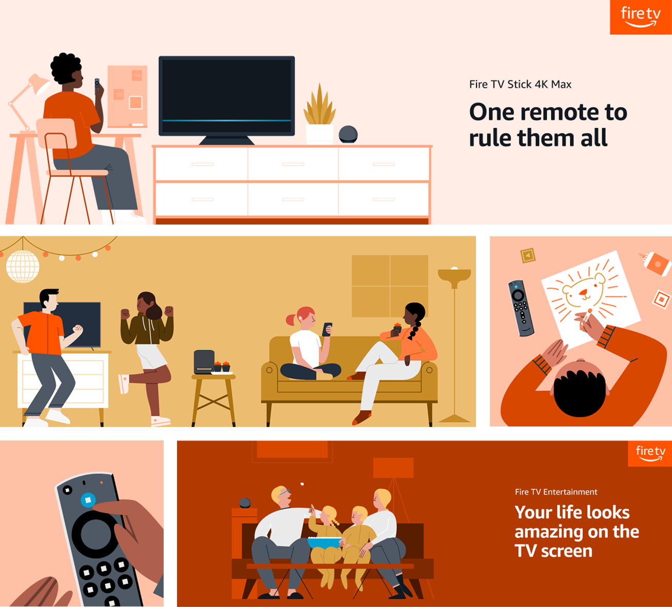 Fire TV Illustrations