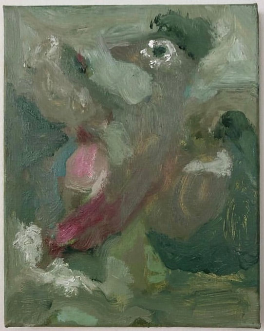 Frankie GardinerFlying10x8"Oil on canvas2021