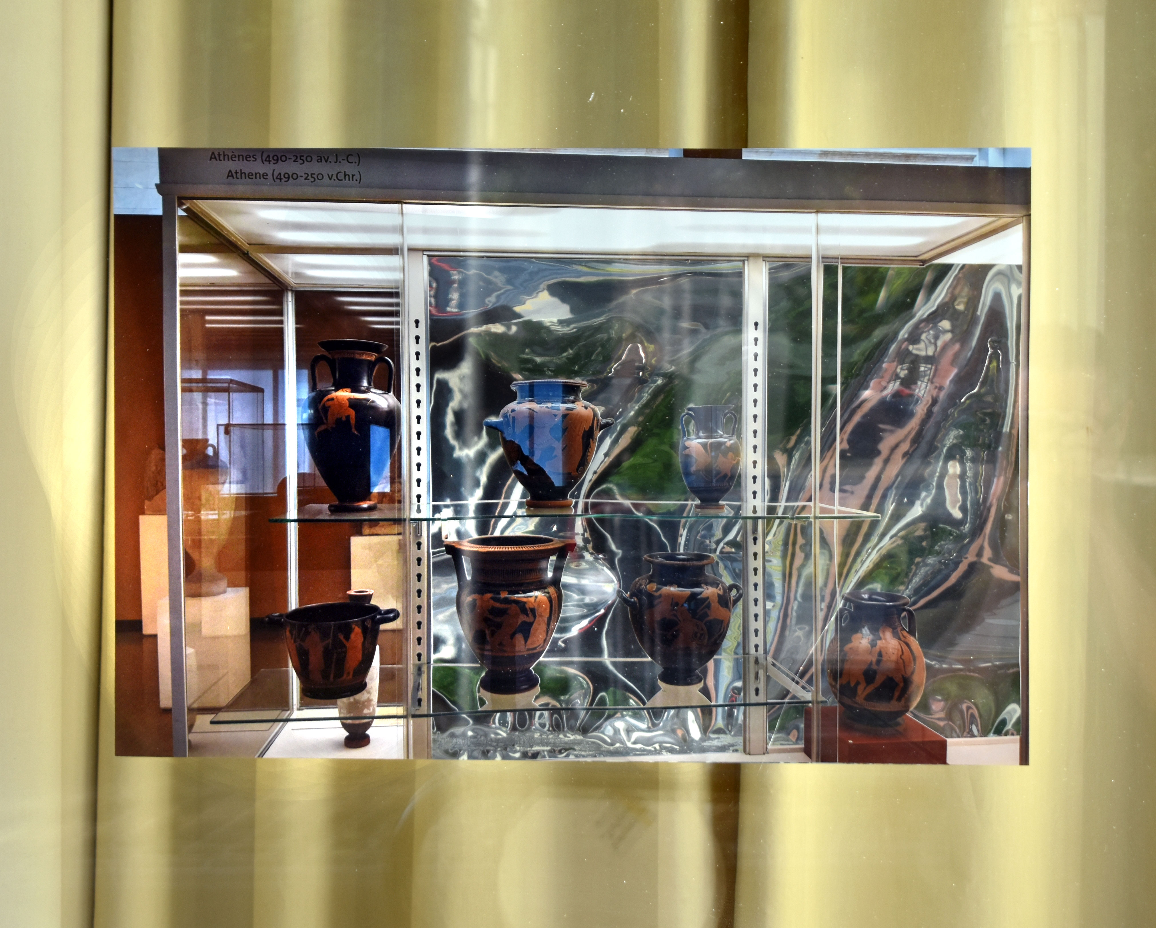 Display Proposal for The Art & History Museum in Brussels, Belgium (Case 2), dye inkjet print on matte Photobase paper, double aluminized polyester film, 30x20”, 2024