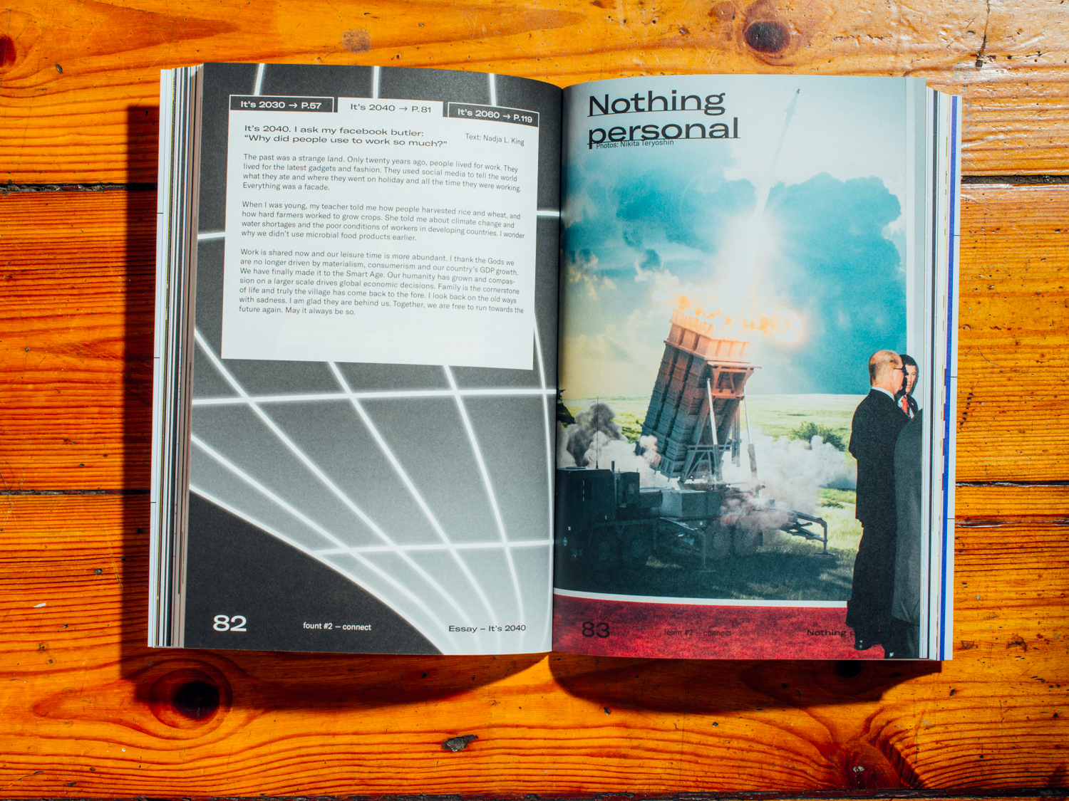 Fount Magazine #2 / Pictures from the "Nothing Personal" series / November 2017