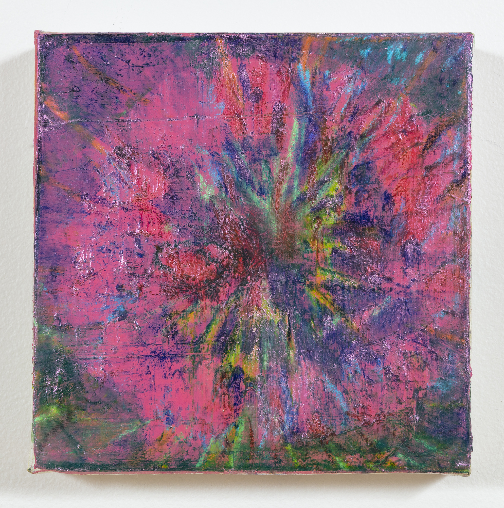 Flower in the Dusk Light - Mixed media on canvas, 2021