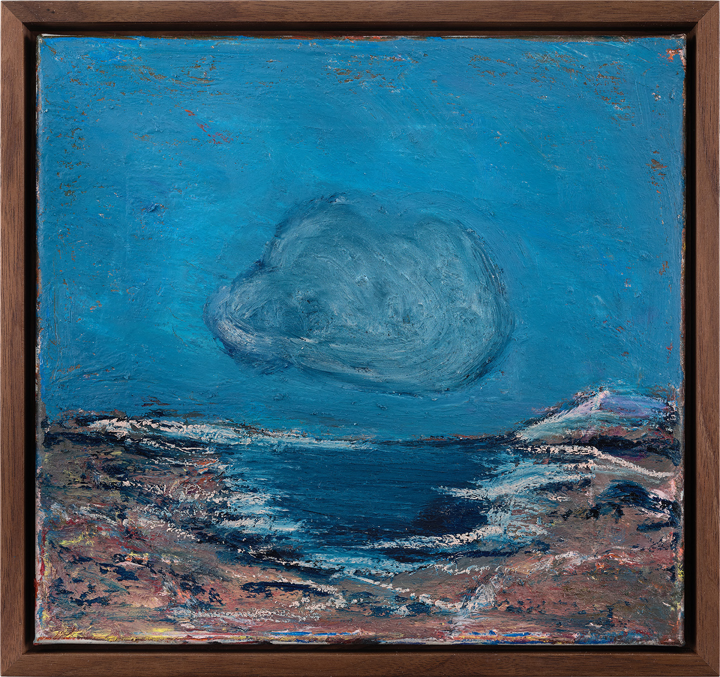 Elsewhere (Northern November), 2025 Oil stick on canvas 31 x 33 cm incl. frame