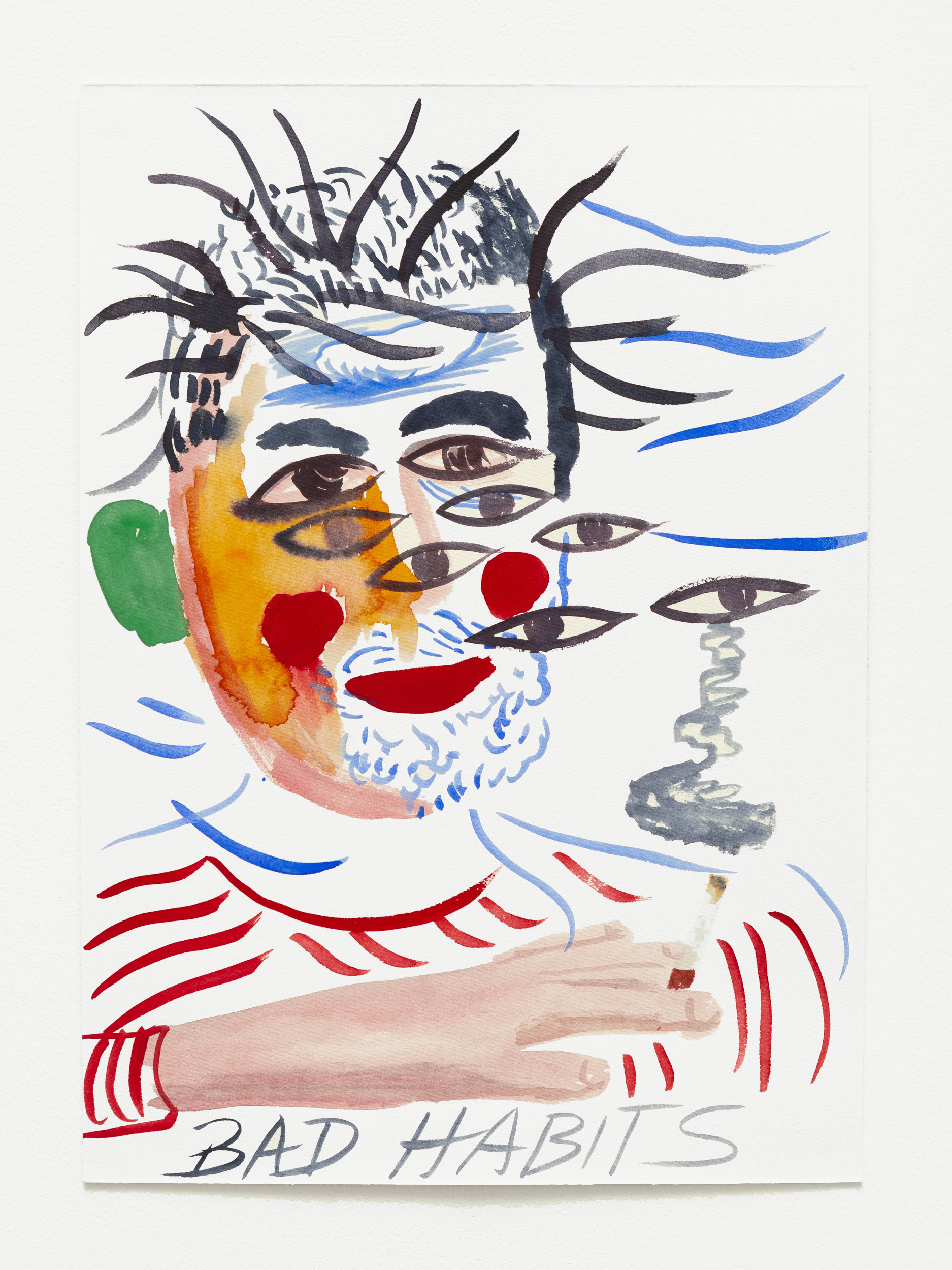 Bad Habits, 25 x 35 cm, watercolour on paper, 2020